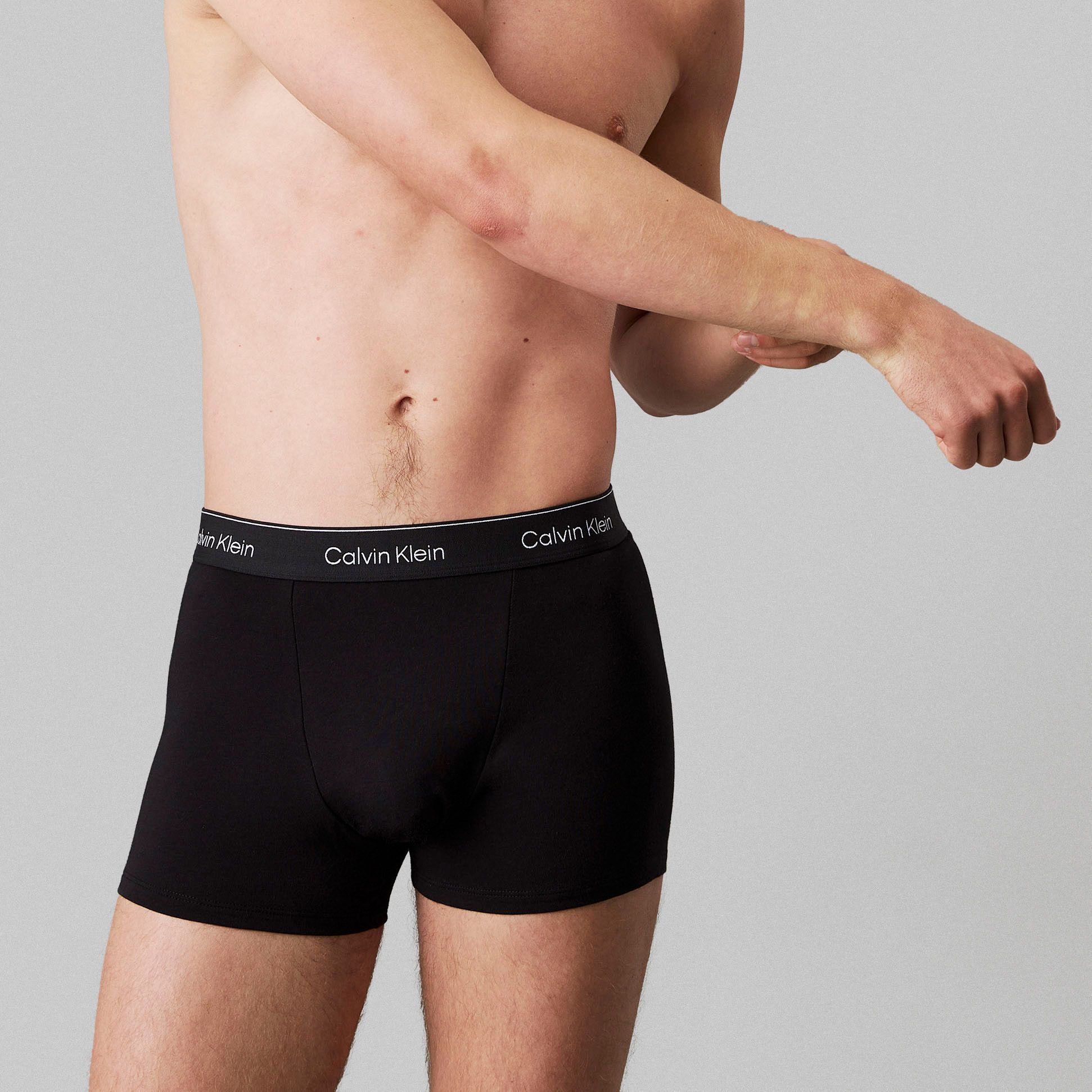 Caleçon Calvin Klein Relaxed Cotton Stretch Trunk Hommes (lot de 3)