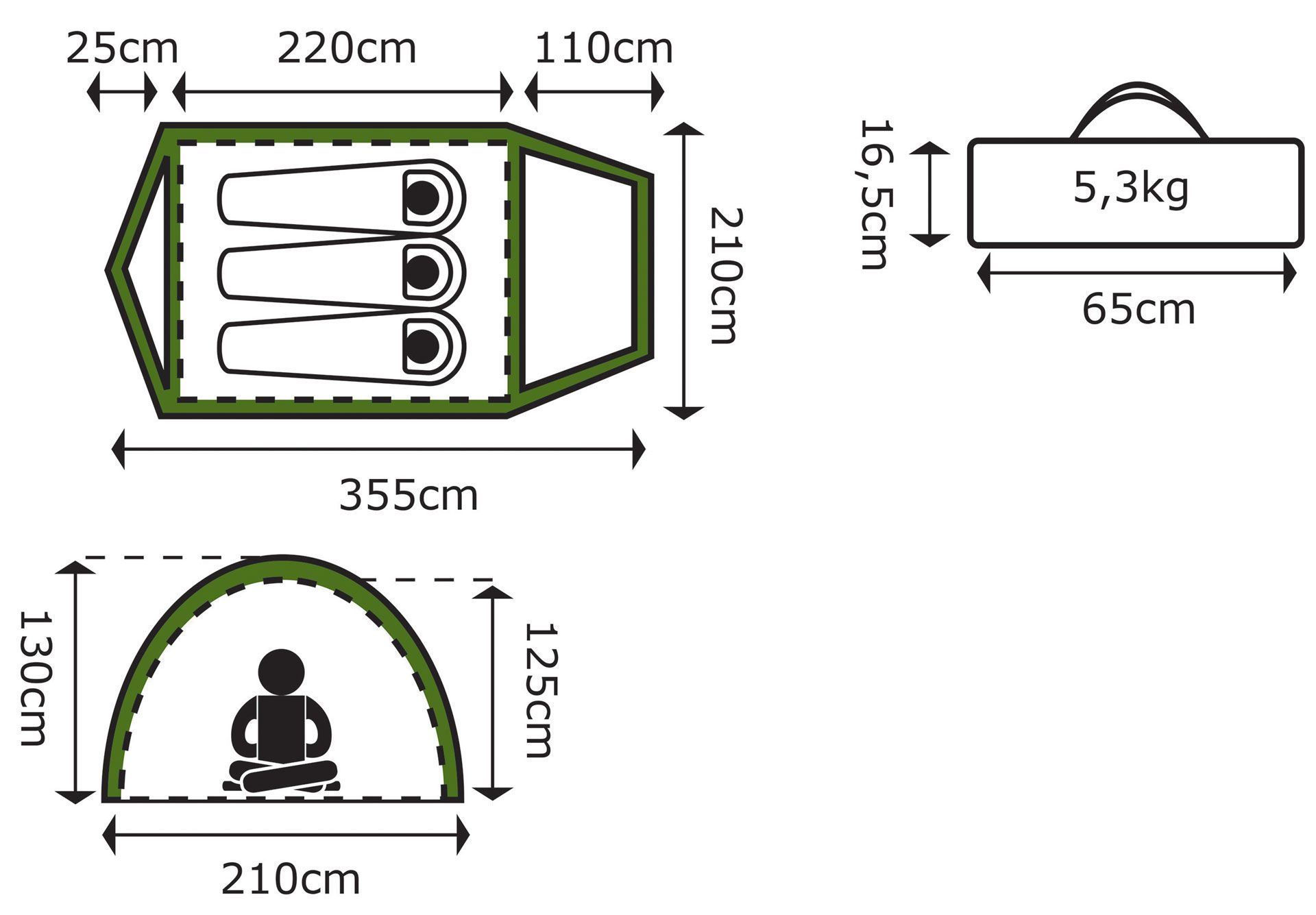 Camp Gear Tent Rio Grande 3