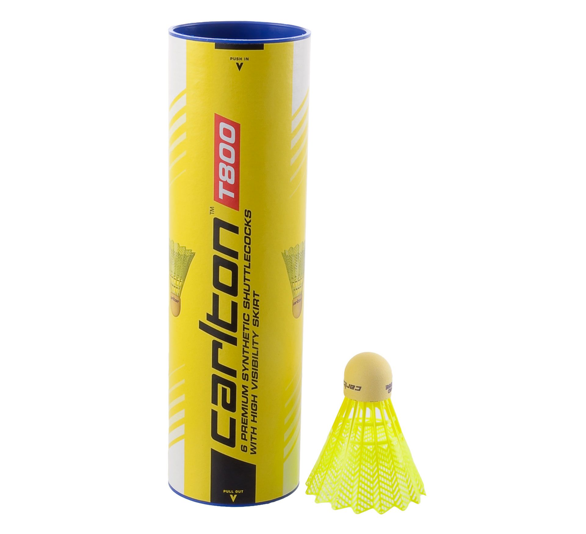 Carlton Badminton Shuttles T800 High Visibility (6-pack)