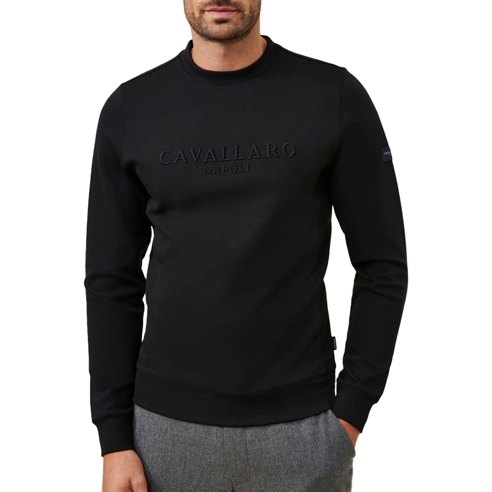 Cavallaro Napoli Ravello Crew Neck Sweater Heren