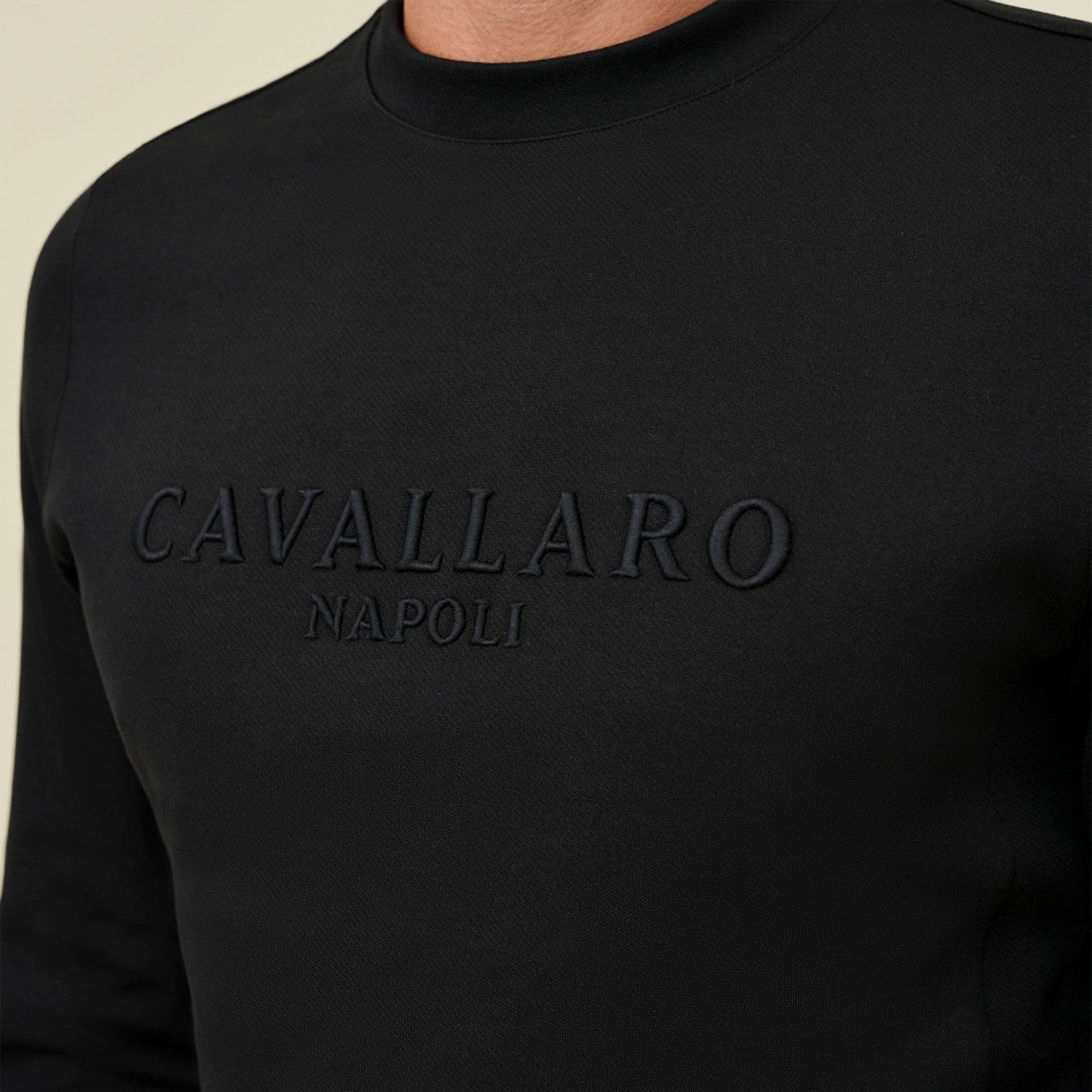 Cavallaro Napoli Ravello Crew Neck Sweater Heren