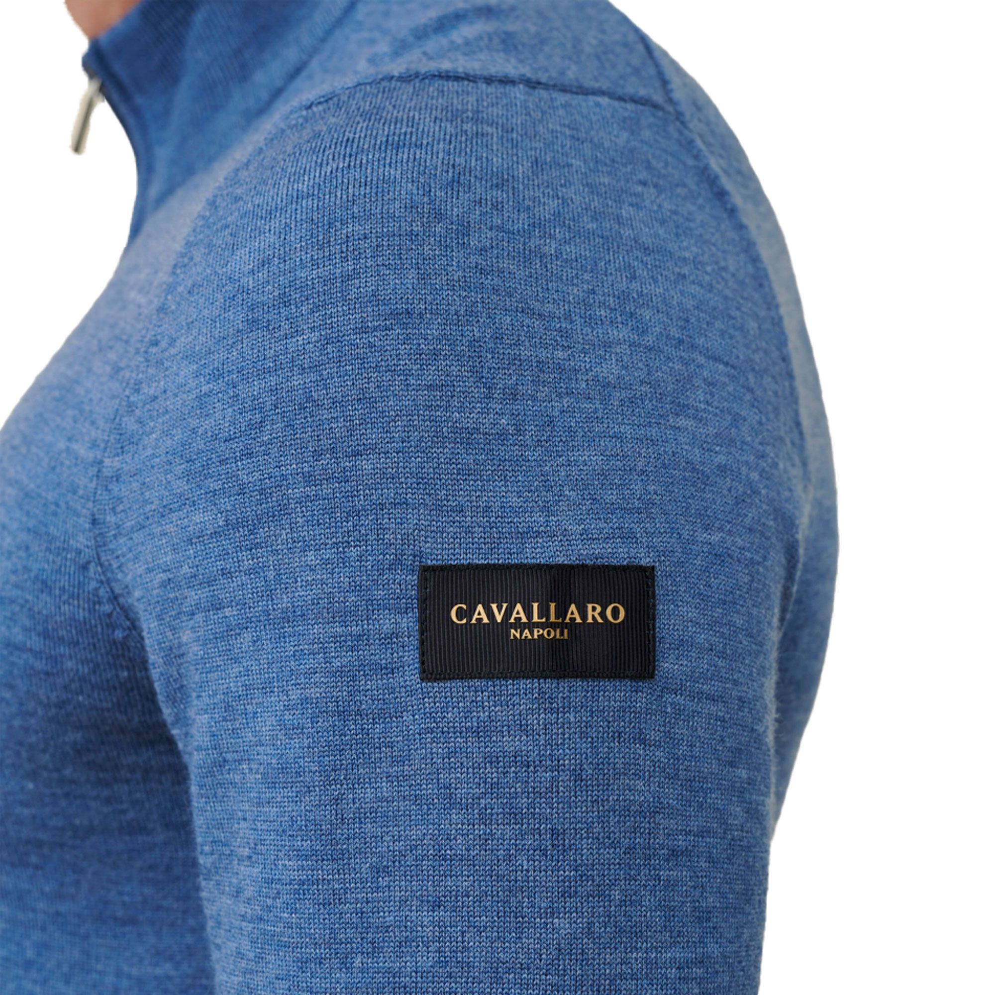 Cavallaro Napoli Merino Half Zip Pullover Herren