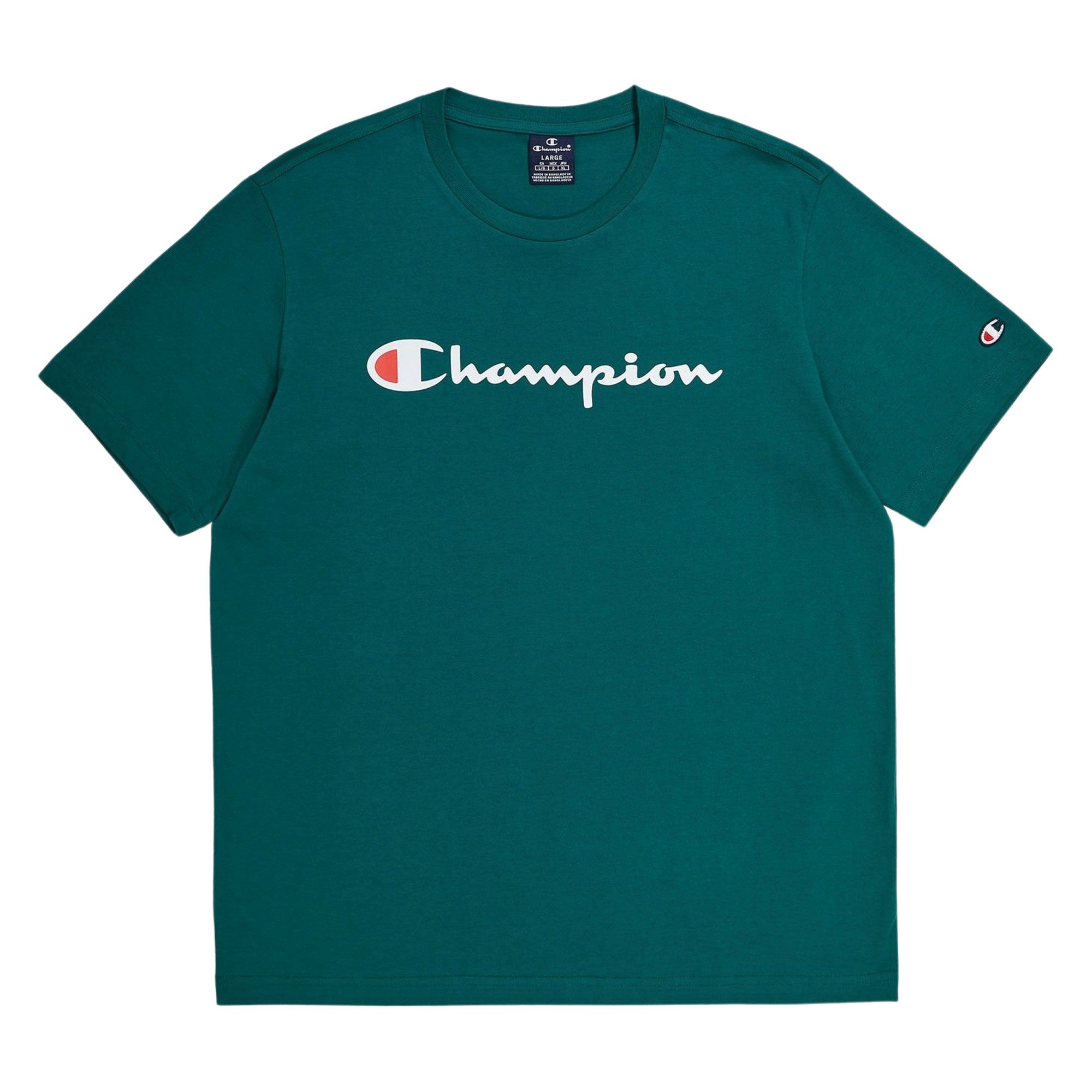 Champion Crewneck Big Script Logo Shirt Heren