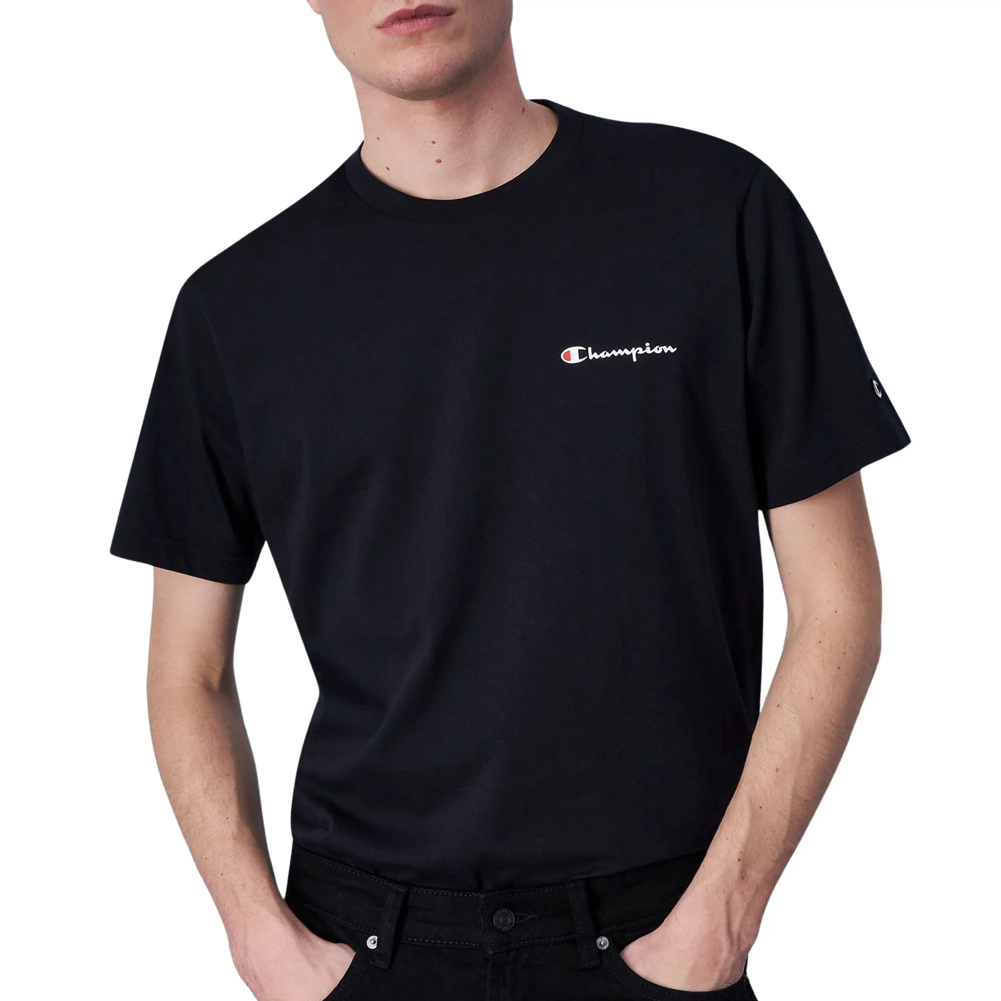T-shirt Champion Cotton Big Script Logo Hommes