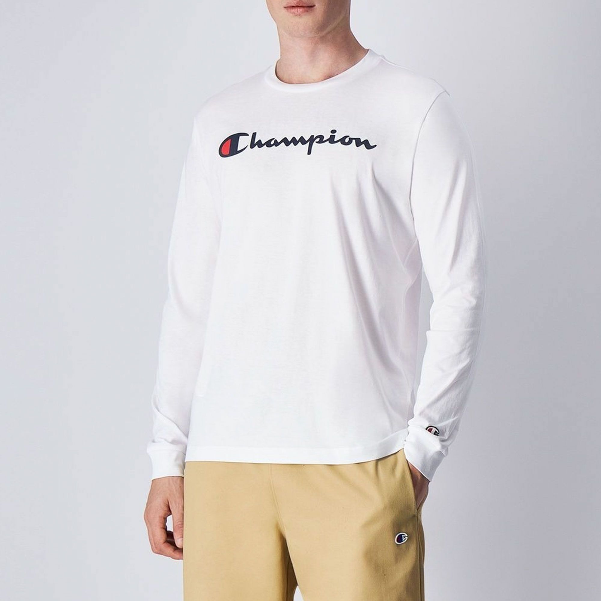 Champion Embroidered Longsleeve Shirt Heren
