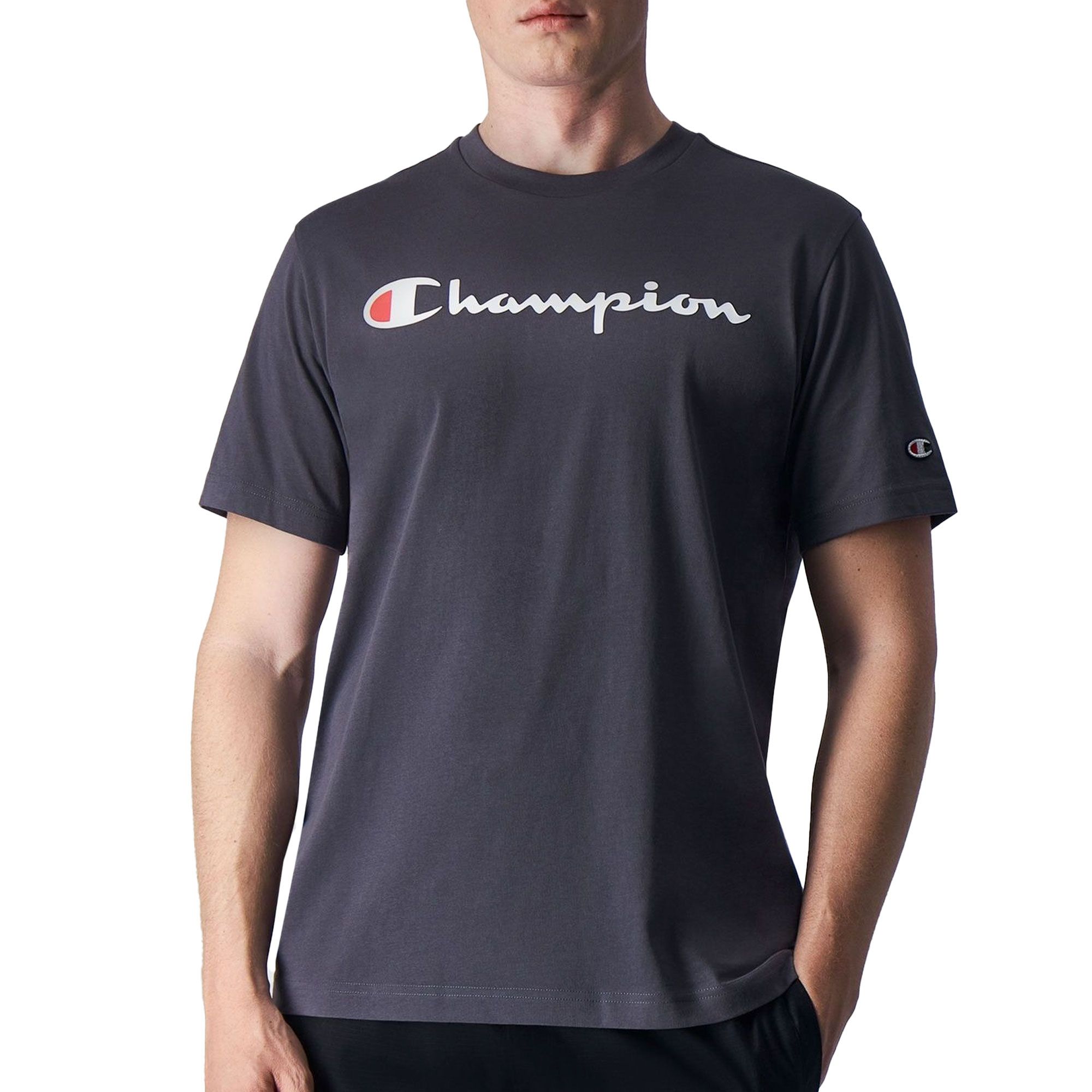 Champion Embroidered Script Logo Shirt Heren