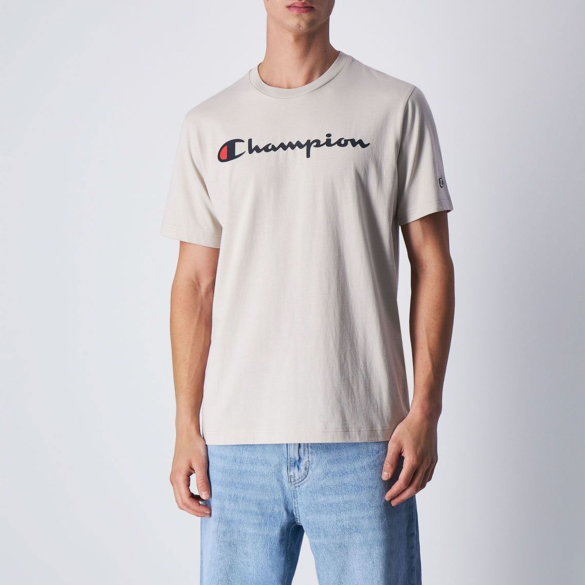Champion Embroidered Script Logo Shirt Heren