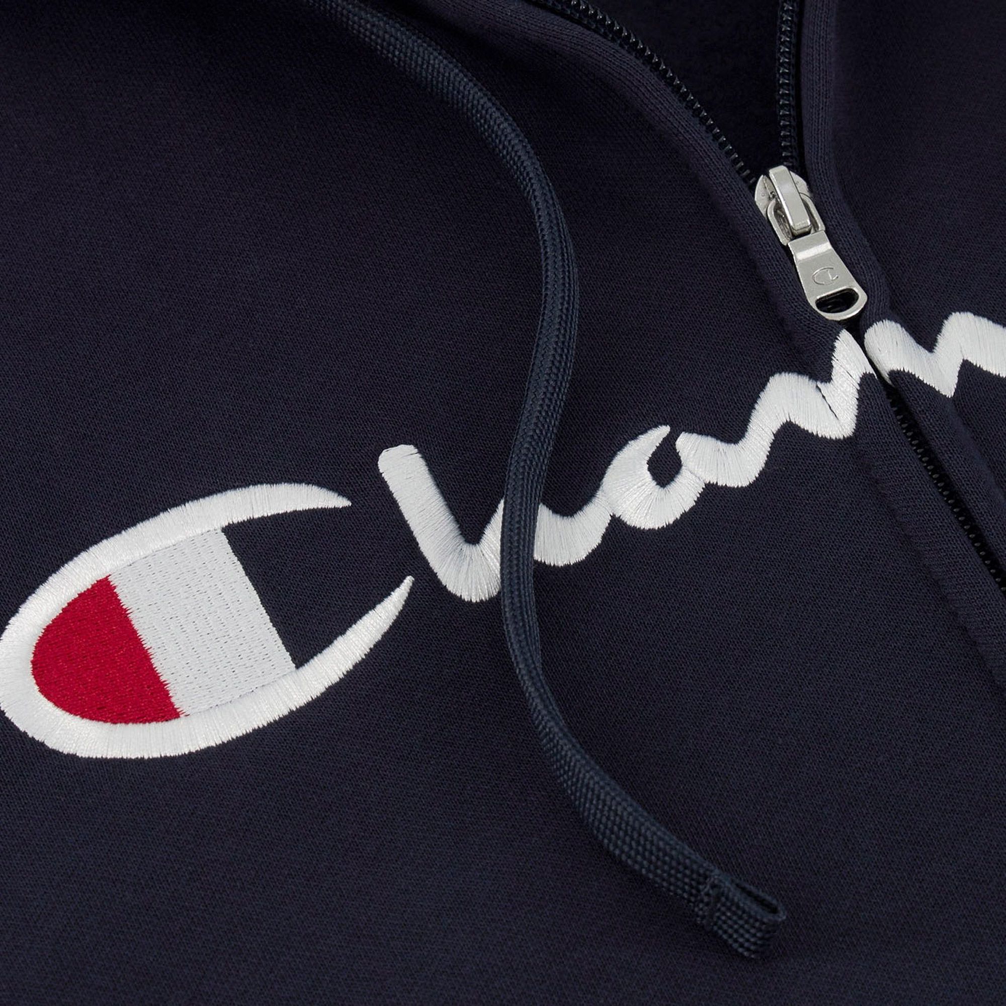 Champion Big Logo Fleece Full Zip Hoodie Men | Plutosport