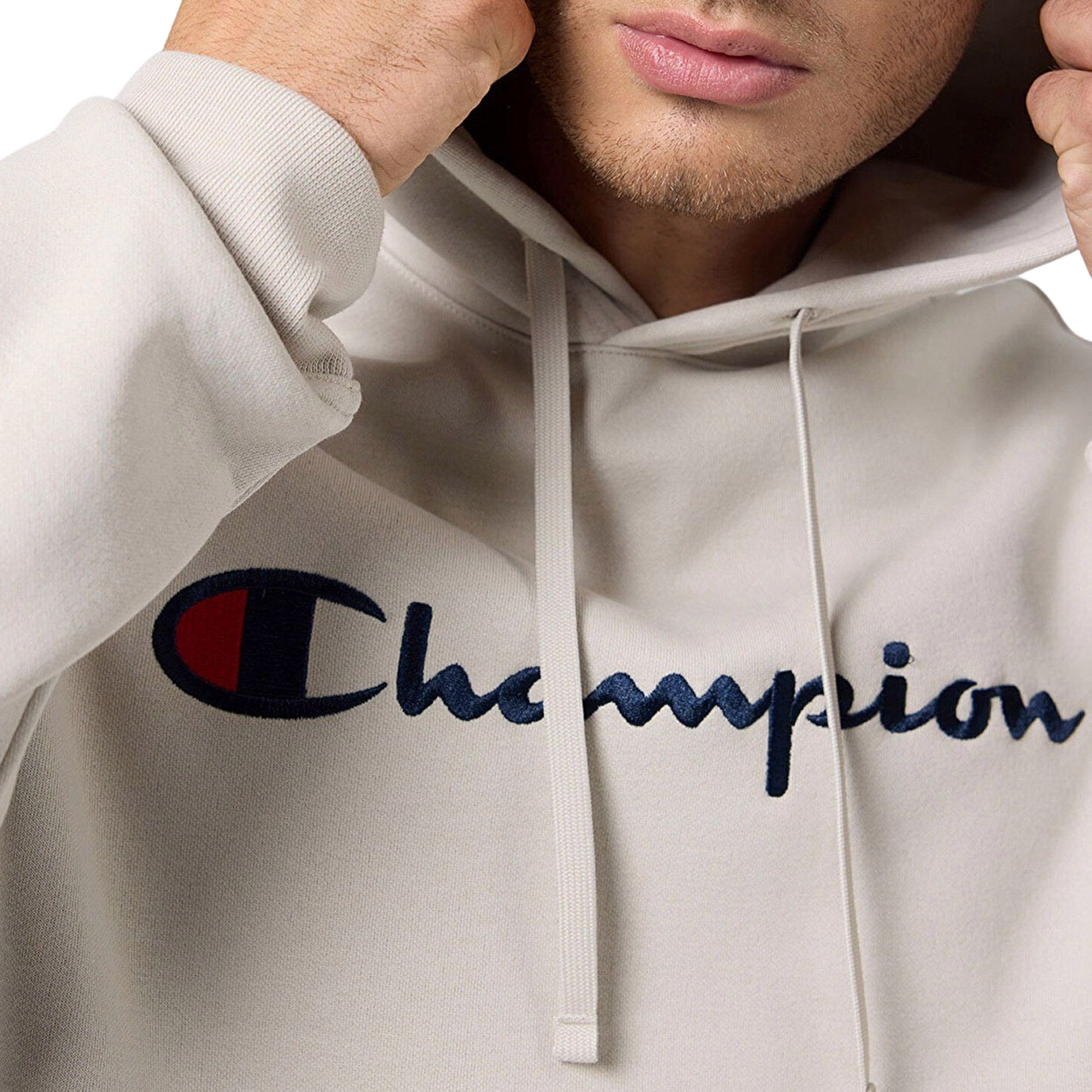 fleece hoodie champion hoodie with logo on hood Champion Big Logo Fleece Hoodie Men Plutosport