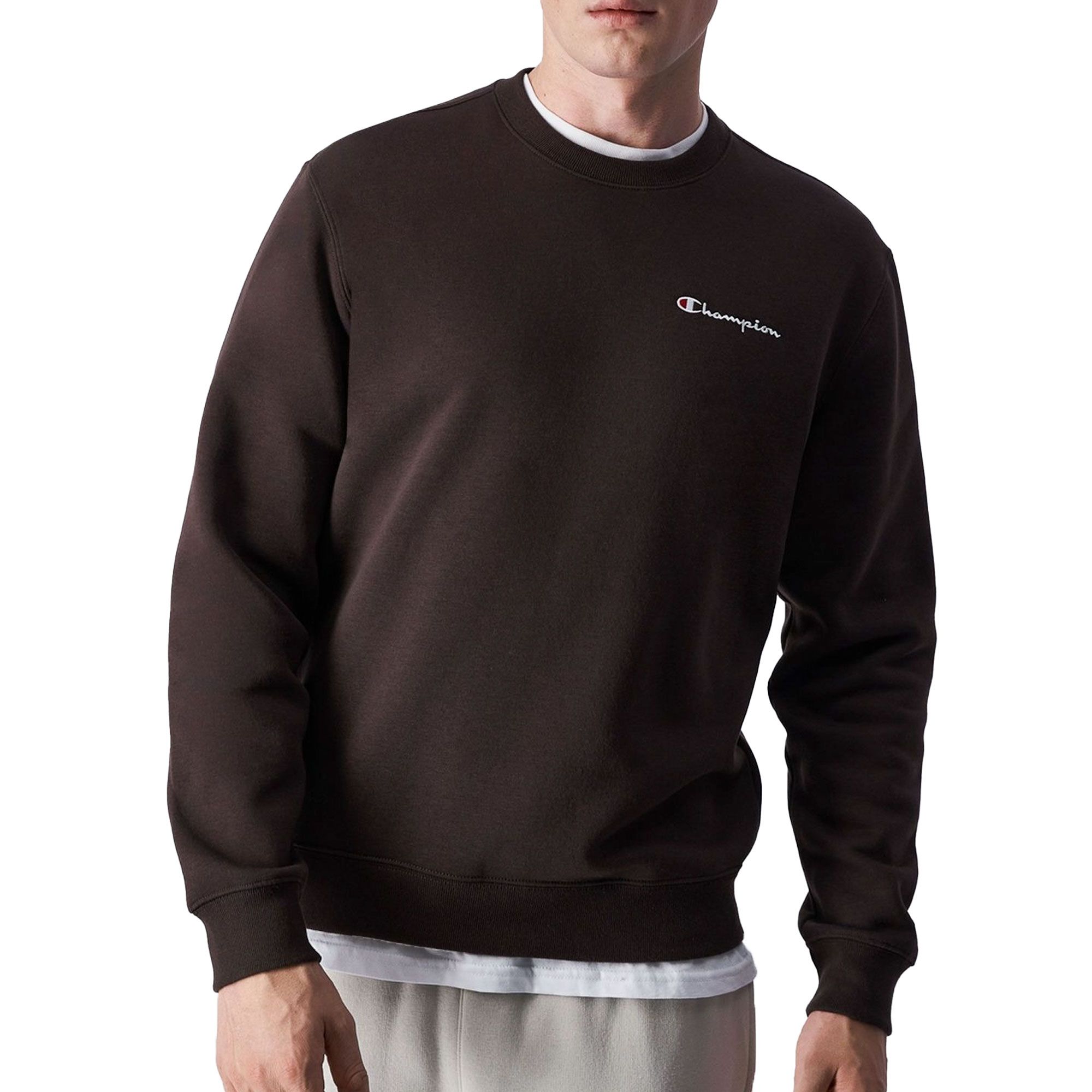 Champion Small Script Logo Fleece Sweater Heren