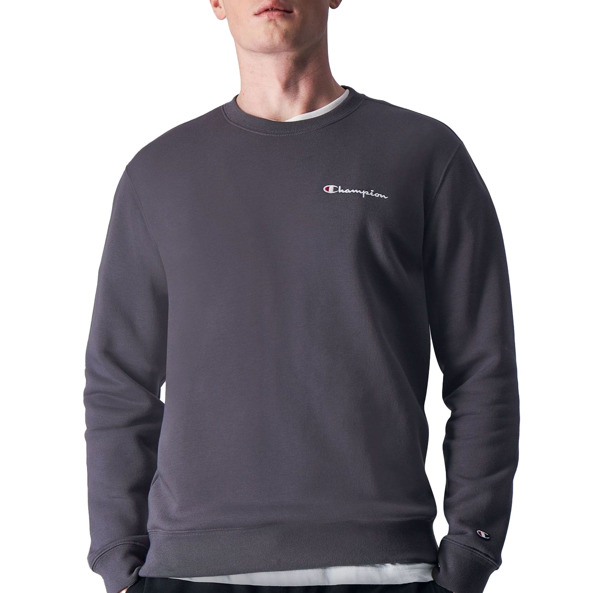 Champion Small Script Logo Fleece Sweater Heren