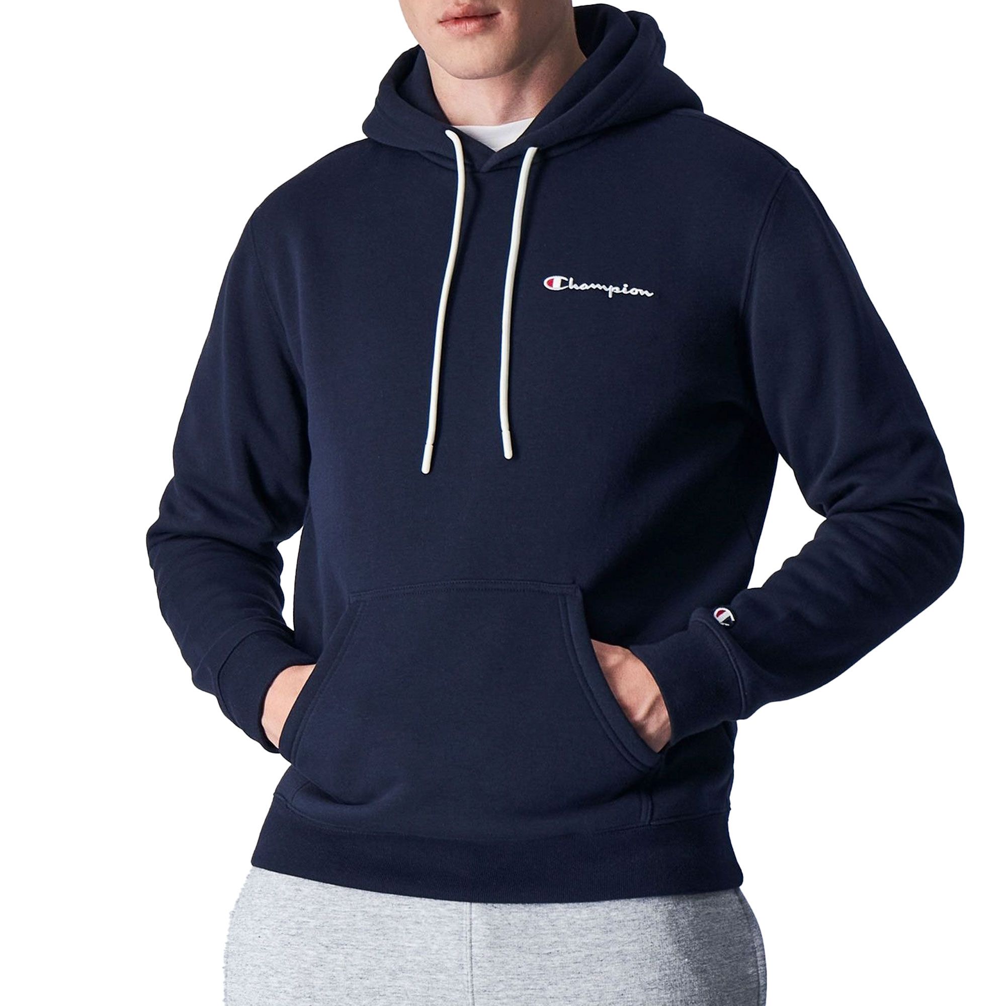 Champion Small Script Logo Fleece Hoodie Heren