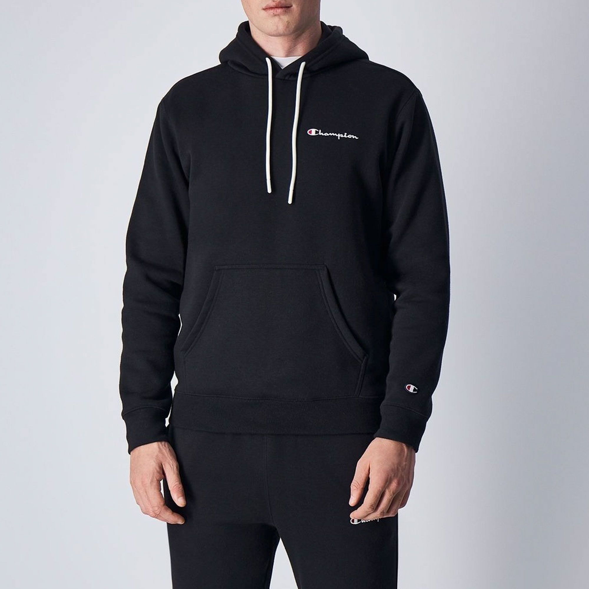 Champion Small Script Logo Fleece Hoodie Heren