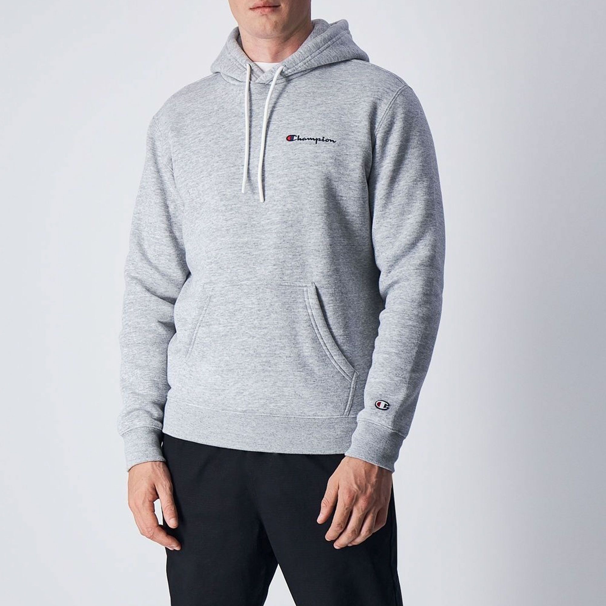 Champion Small Script Logo Fleece Hoodie Heren