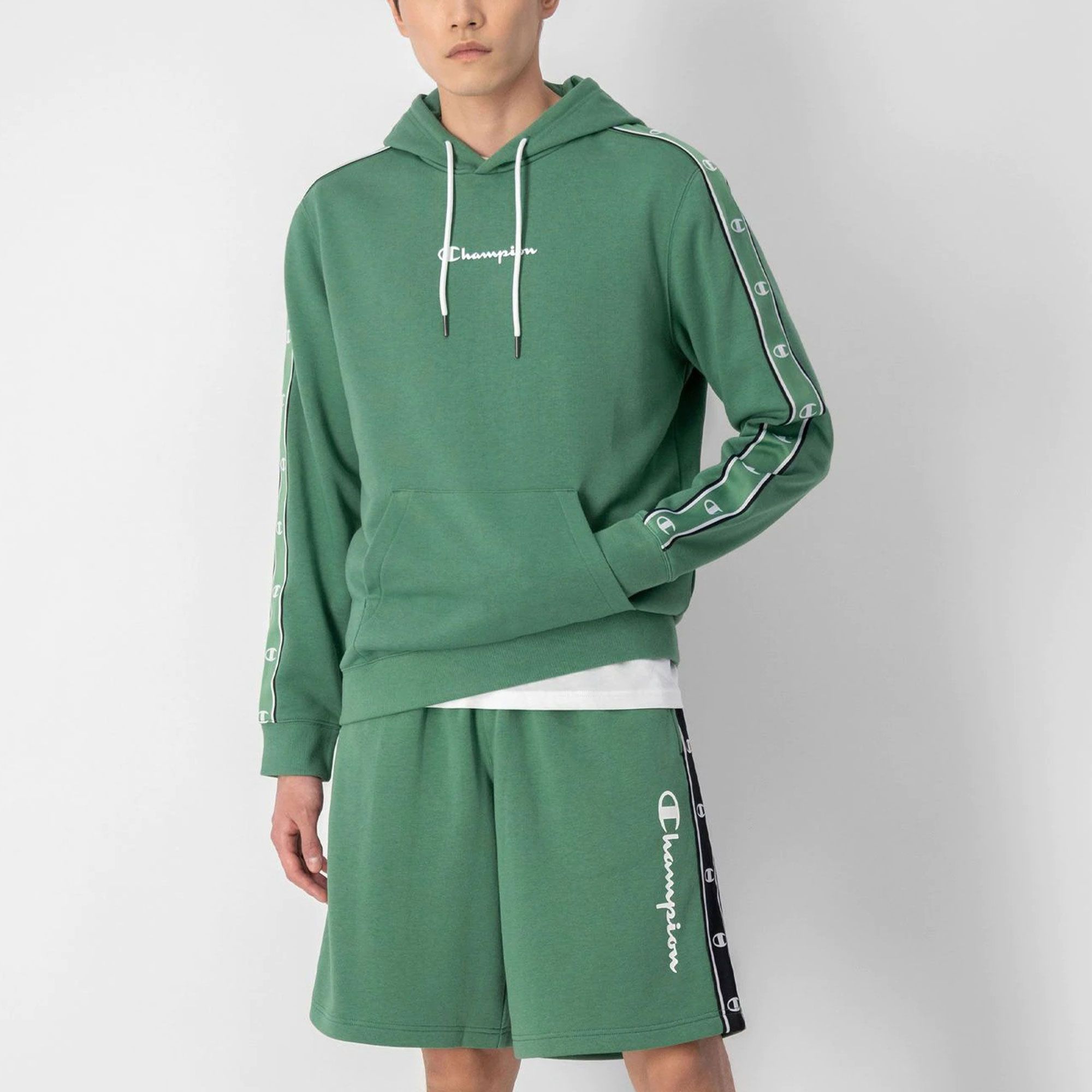 Champion Jacquard Tape Hoodie Heren