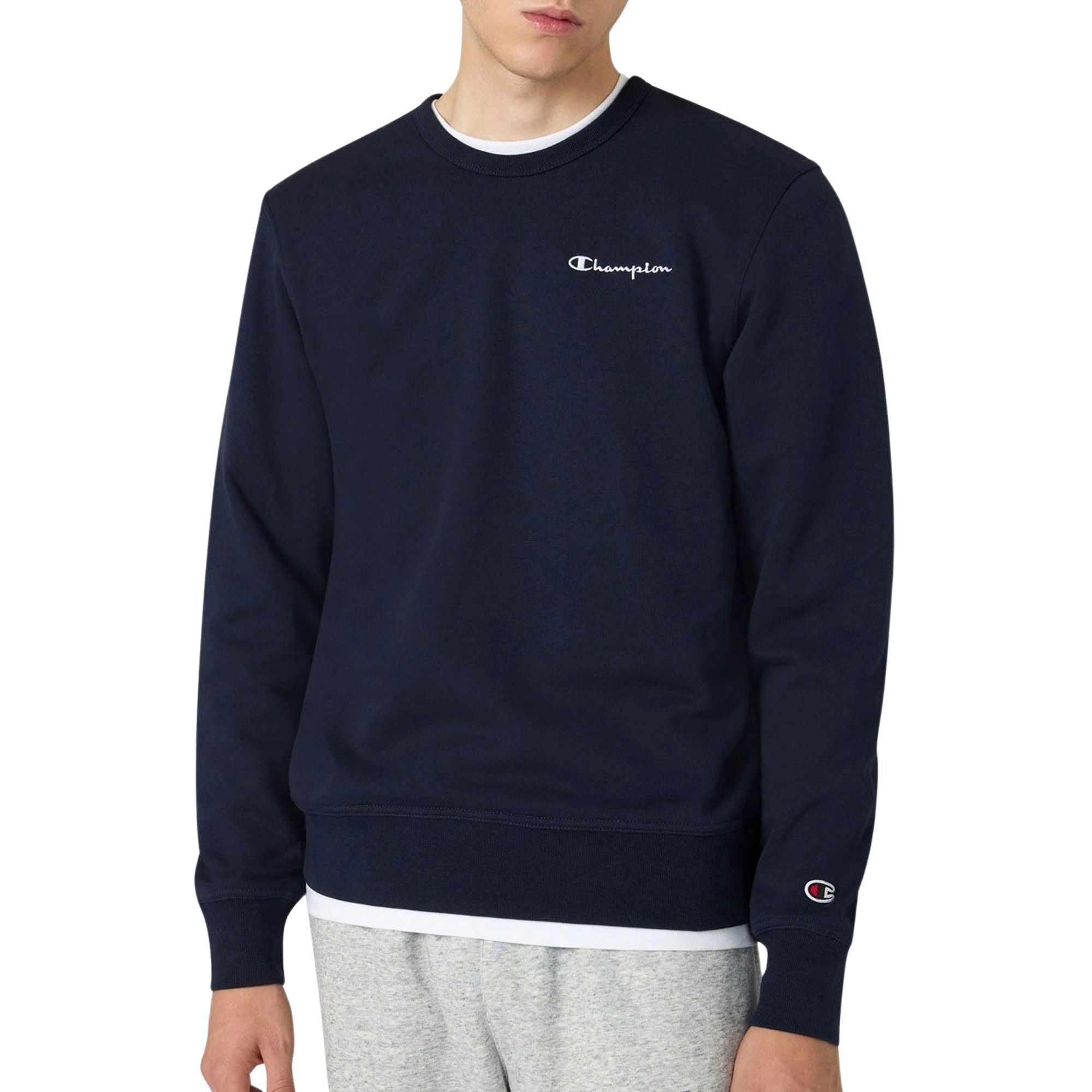 Champion Icons Small Logo Crewneck Sweater Heren