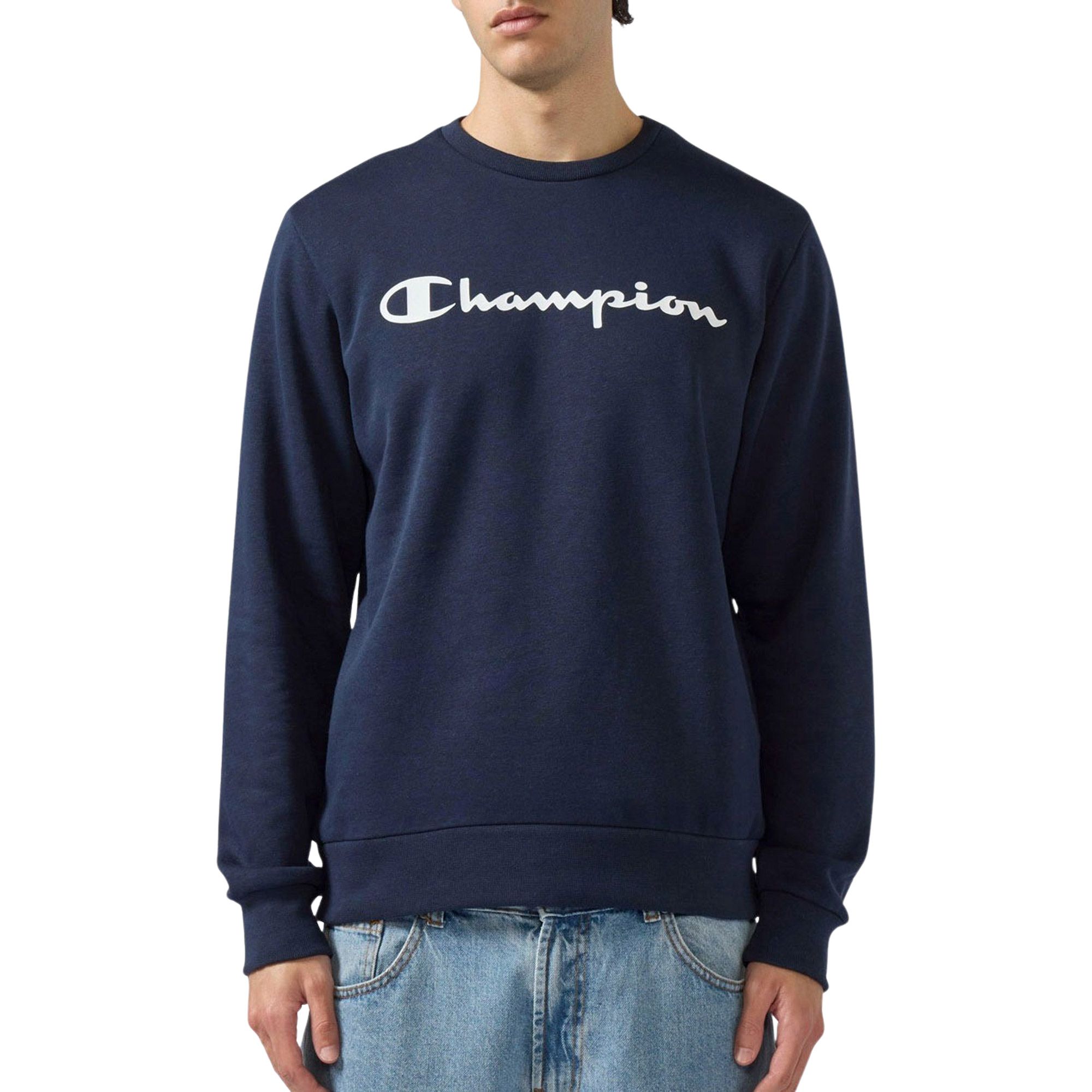 Champion Script Logo Crewneck Sweater Heren