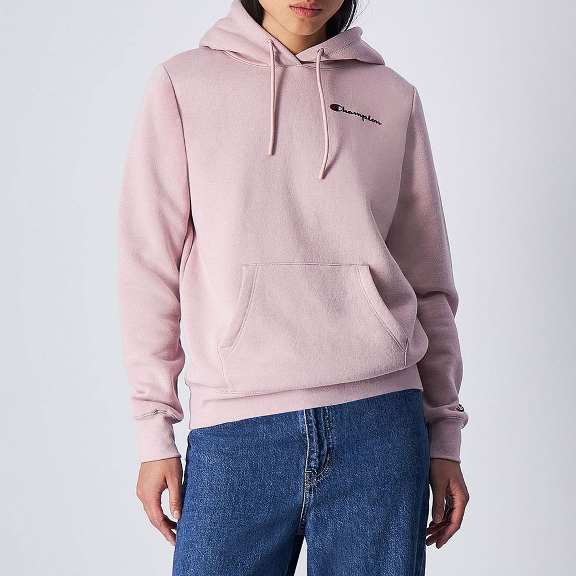 Champion Logo Patch Fleece Hoodie Dames