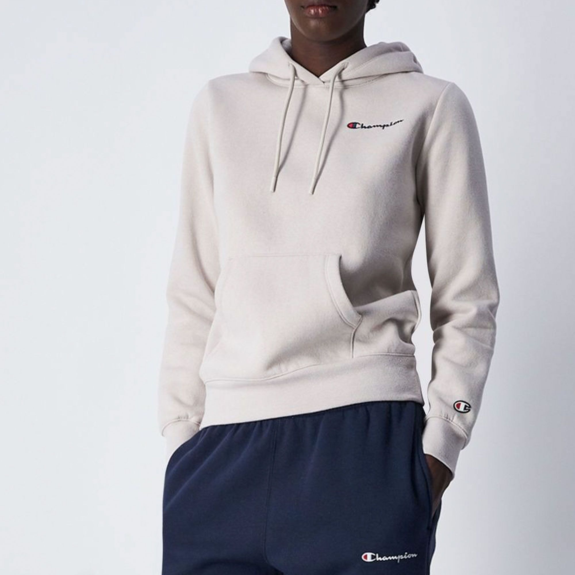 Champion Logo Patch Fleece Hoodie Dames