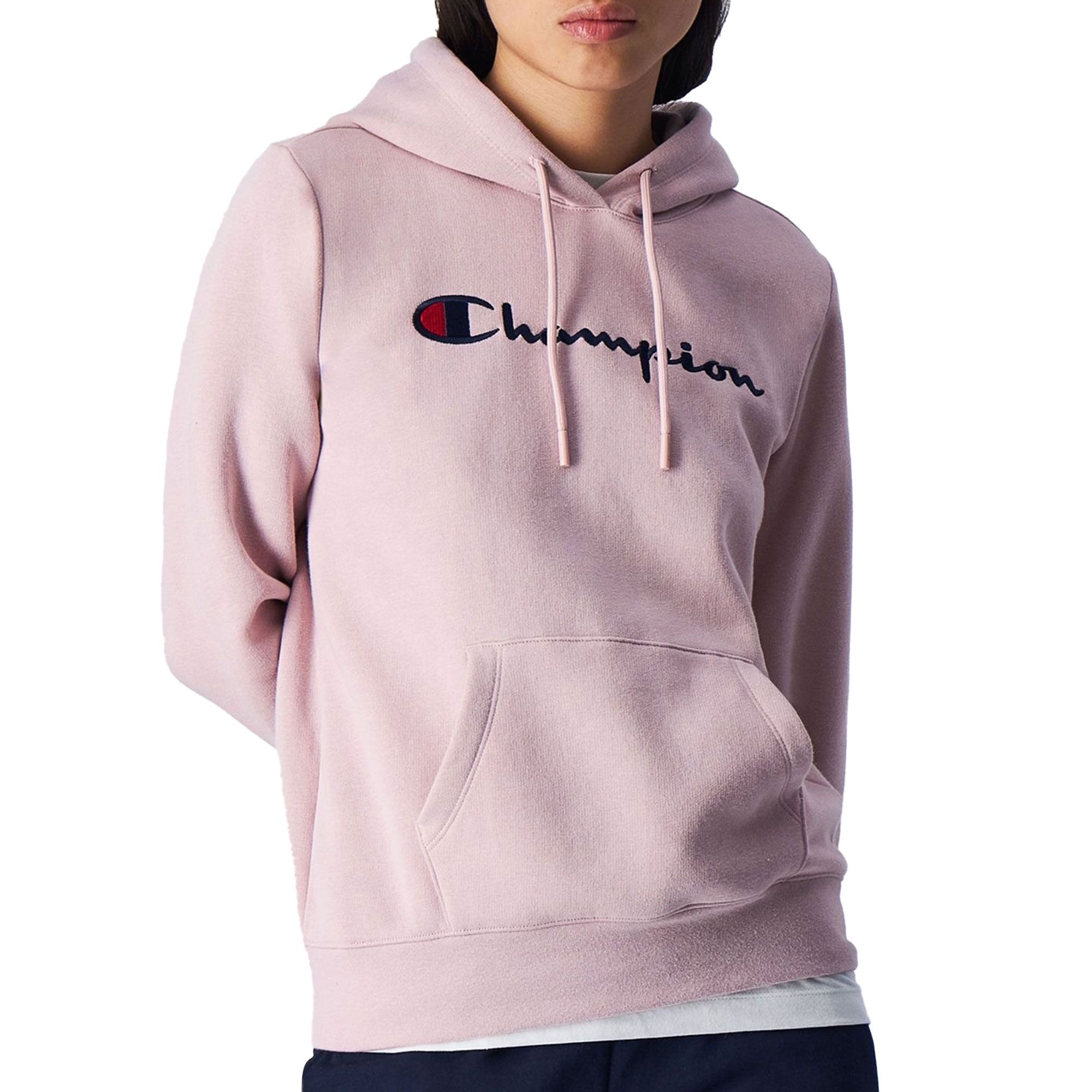 Champion Script Logo Light Fleece Hoodie Dames