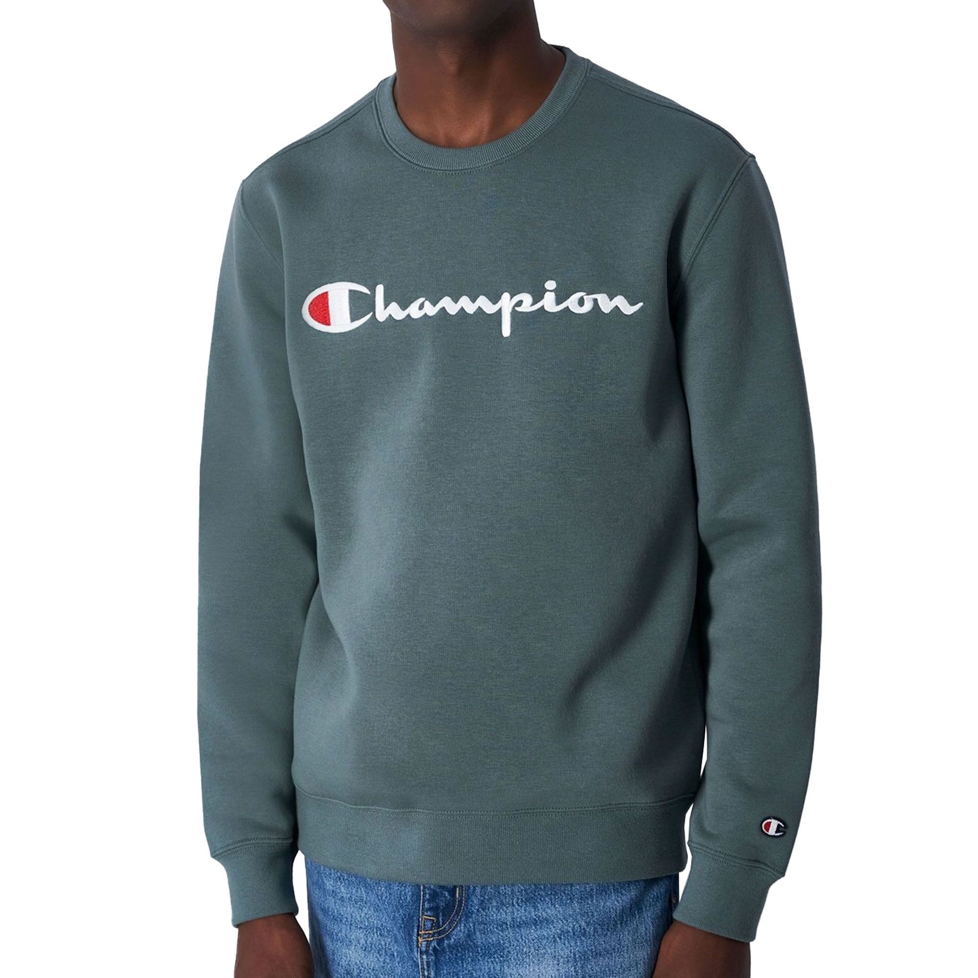 Champion Embroidered Script Logo Fleece Pullover Herren