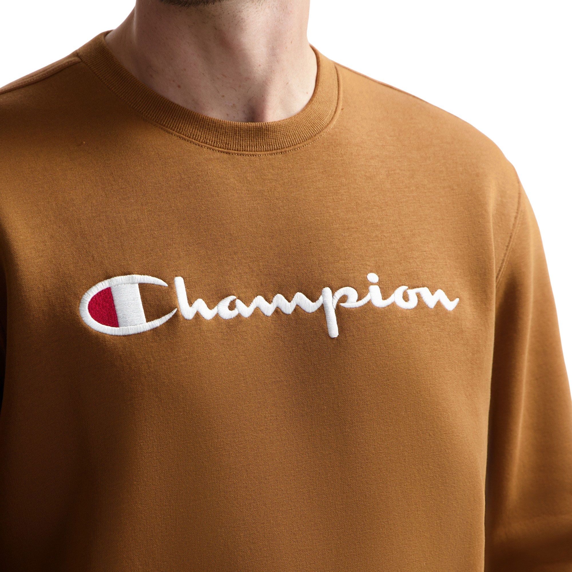 Champion Embroidered Script Logo Fleece Sweater Heren