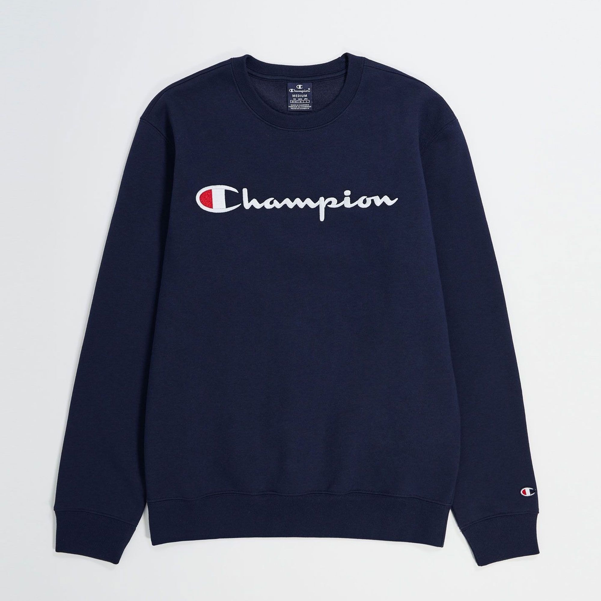 Champion Embroidered Script Logo Fleece Sweater Heren