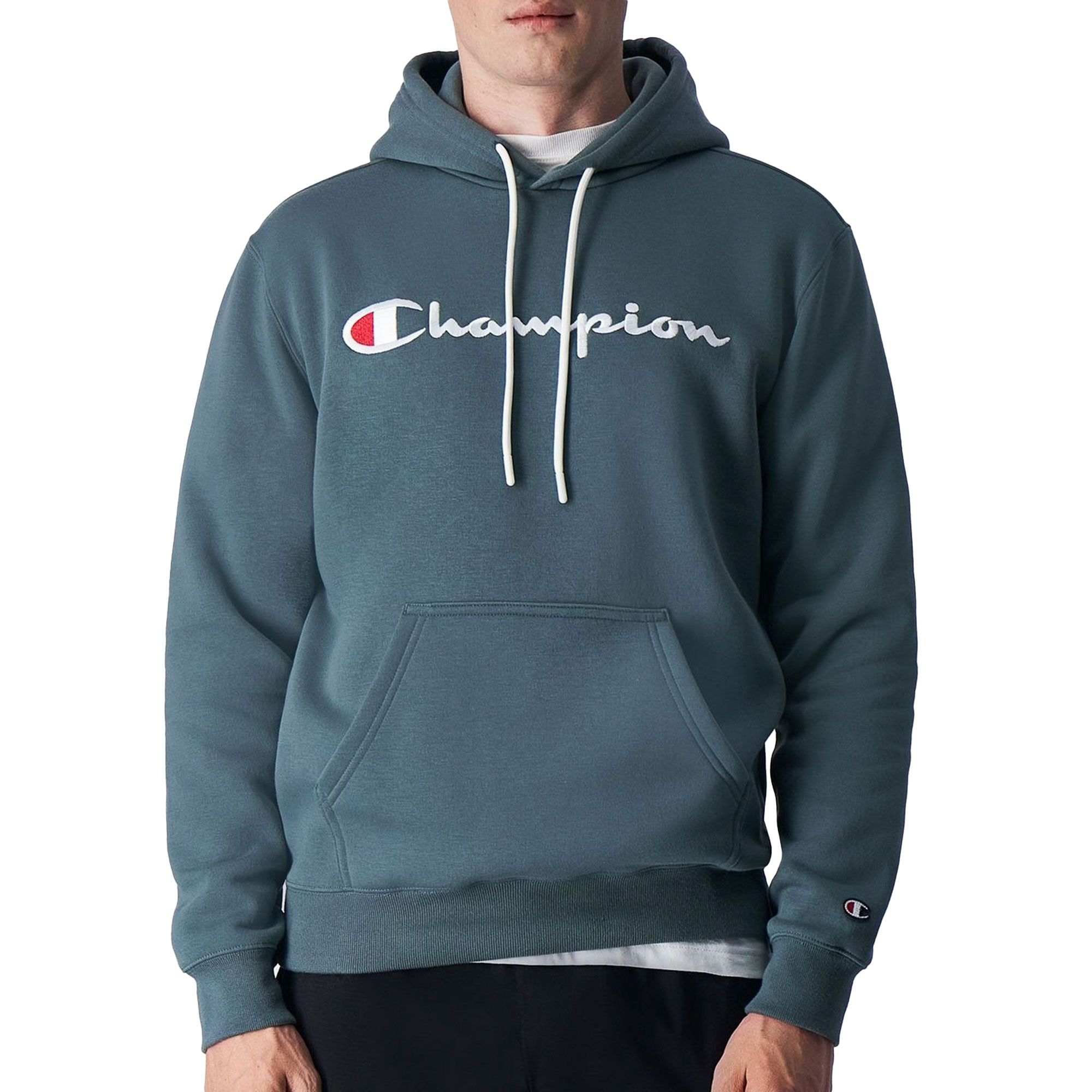 Champion Embroidered Script Logo Fleece Hoodie Heren