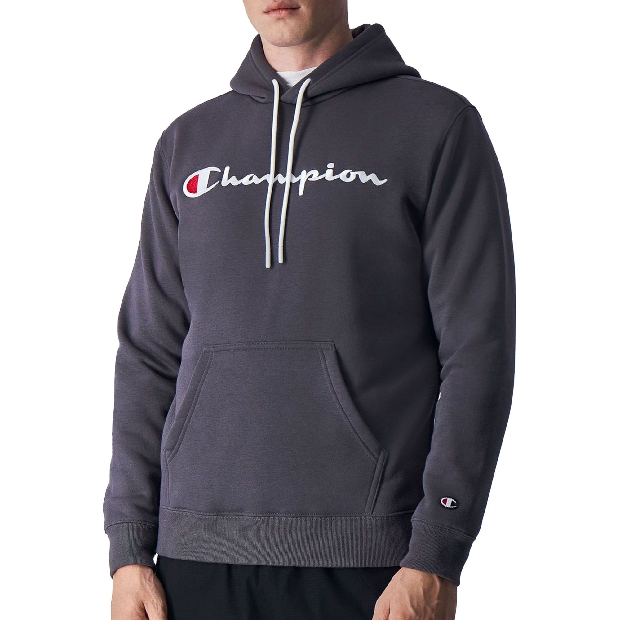 Champion Embroidered Script Logo Fleece Hoodie Heren