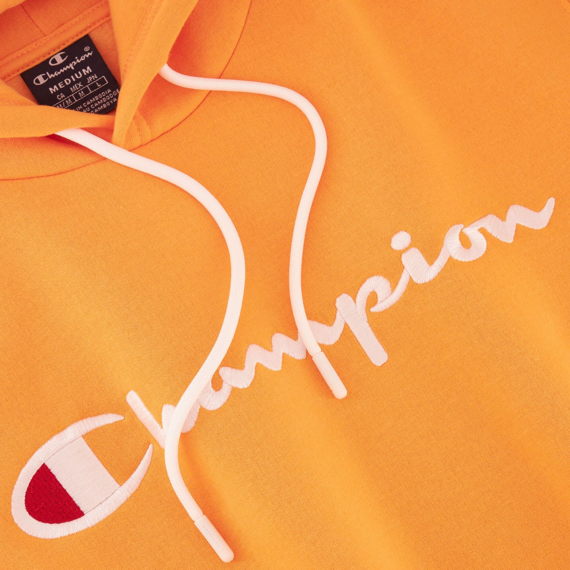 Champion Embroidered Script Logo Fleece Hoodie Heren