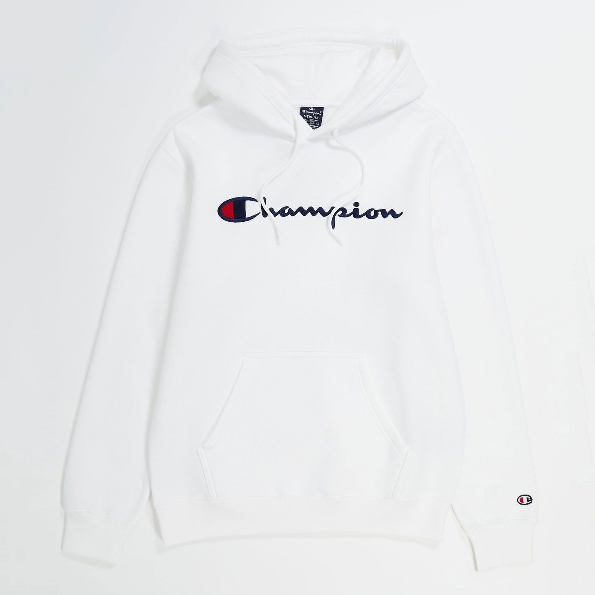 Champion Embroidered Script Logo Fleece Hoodie Heren