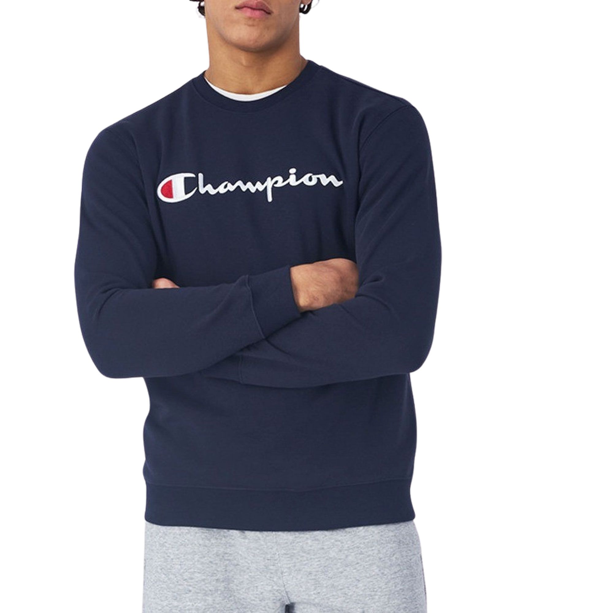 Champion Embroidered Big Script Logo Sweater Heren