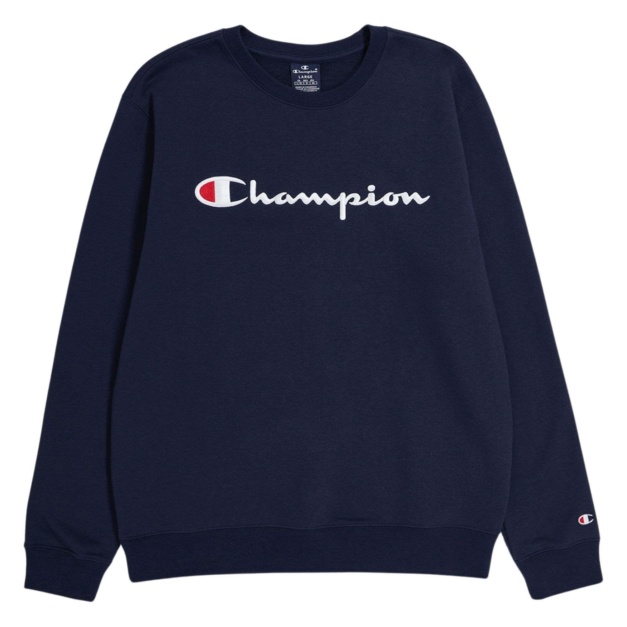 Champion Embroidered Big Script Logo Sweater Heren