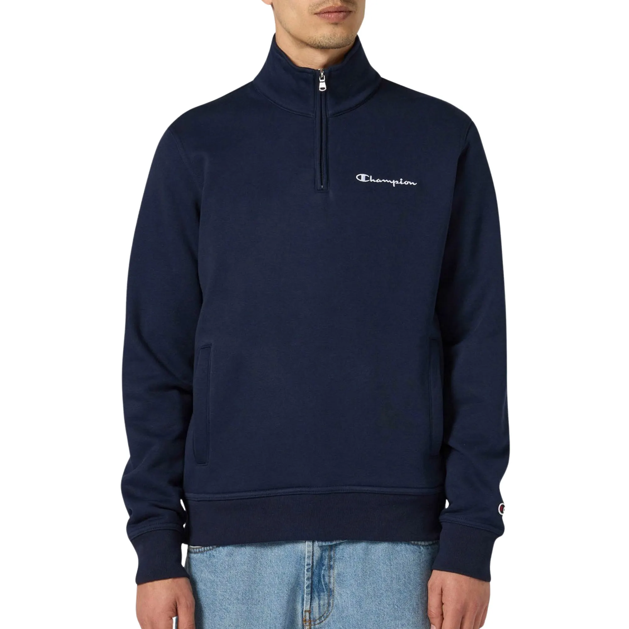 Champion Icons Small Logo Half-Zip Sweater Heren