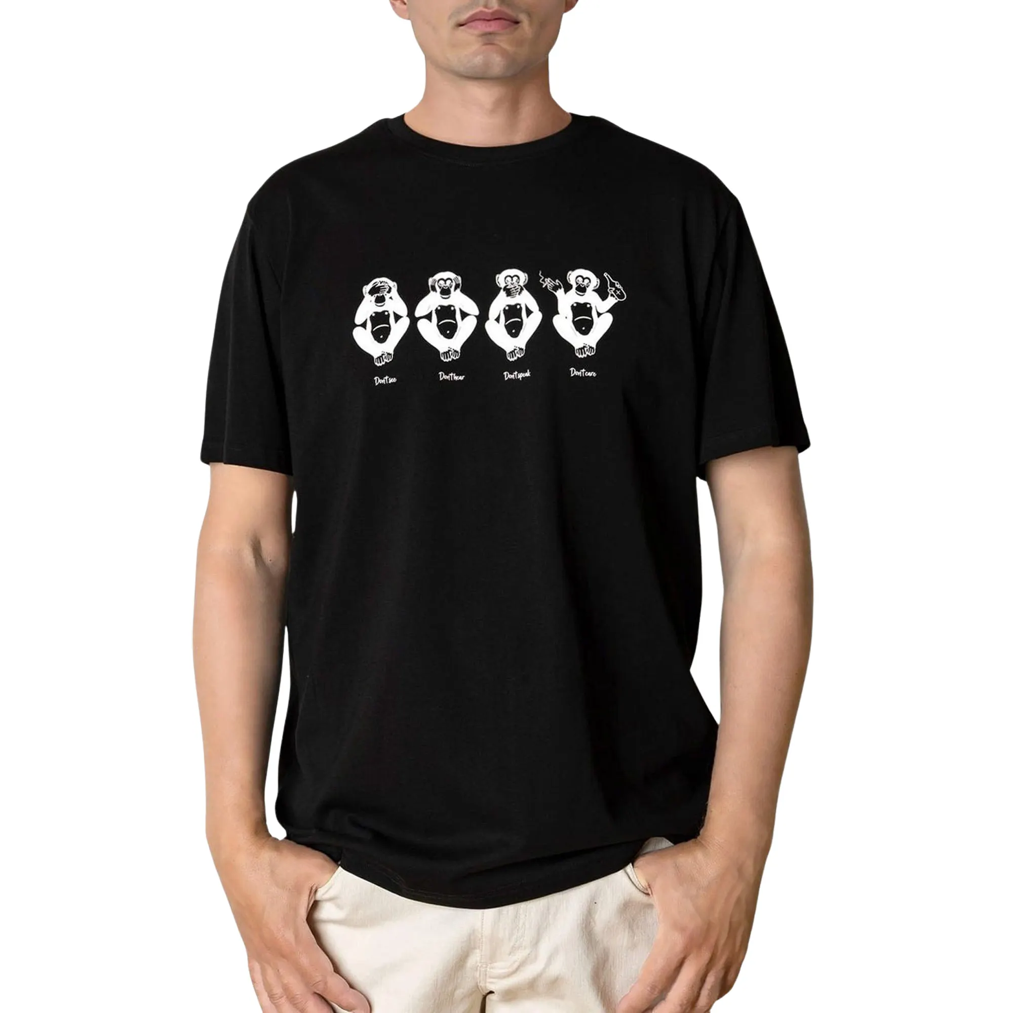 Clean Cut Copenhagen Wise Monkey T-shirt Heren