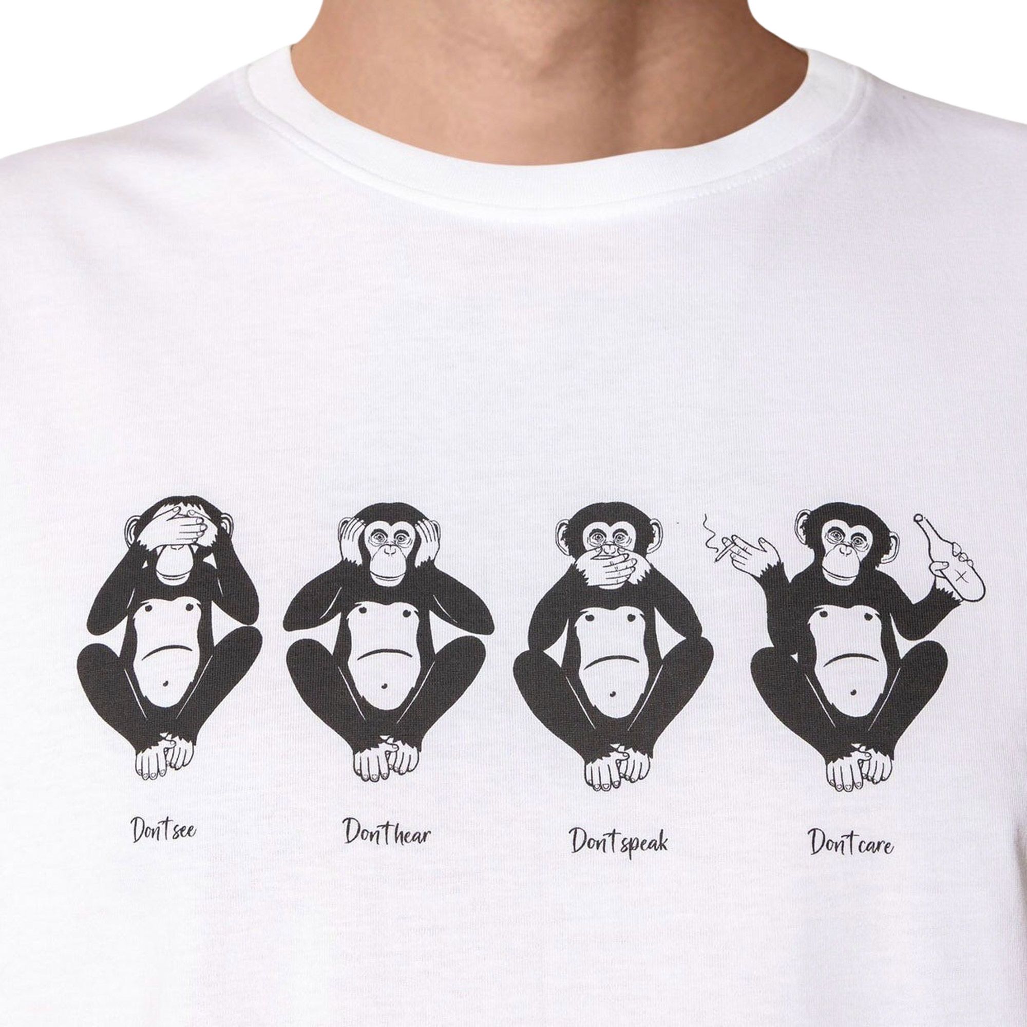 Clean Cut Copenhagen Wise Monkey T-shirt Heren