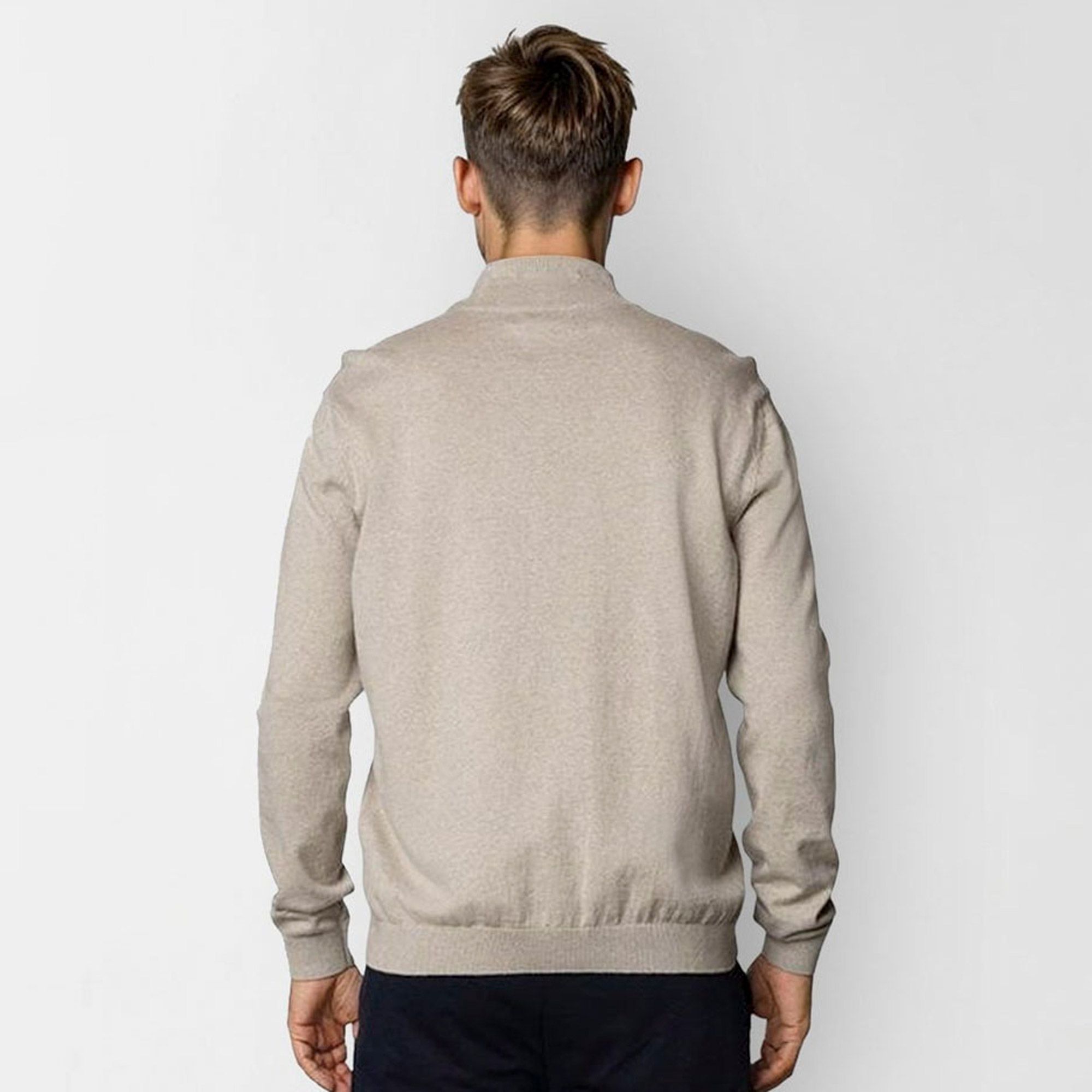 Clean Cut Copenhagen Claude Half Zip Knit Sweater Heren