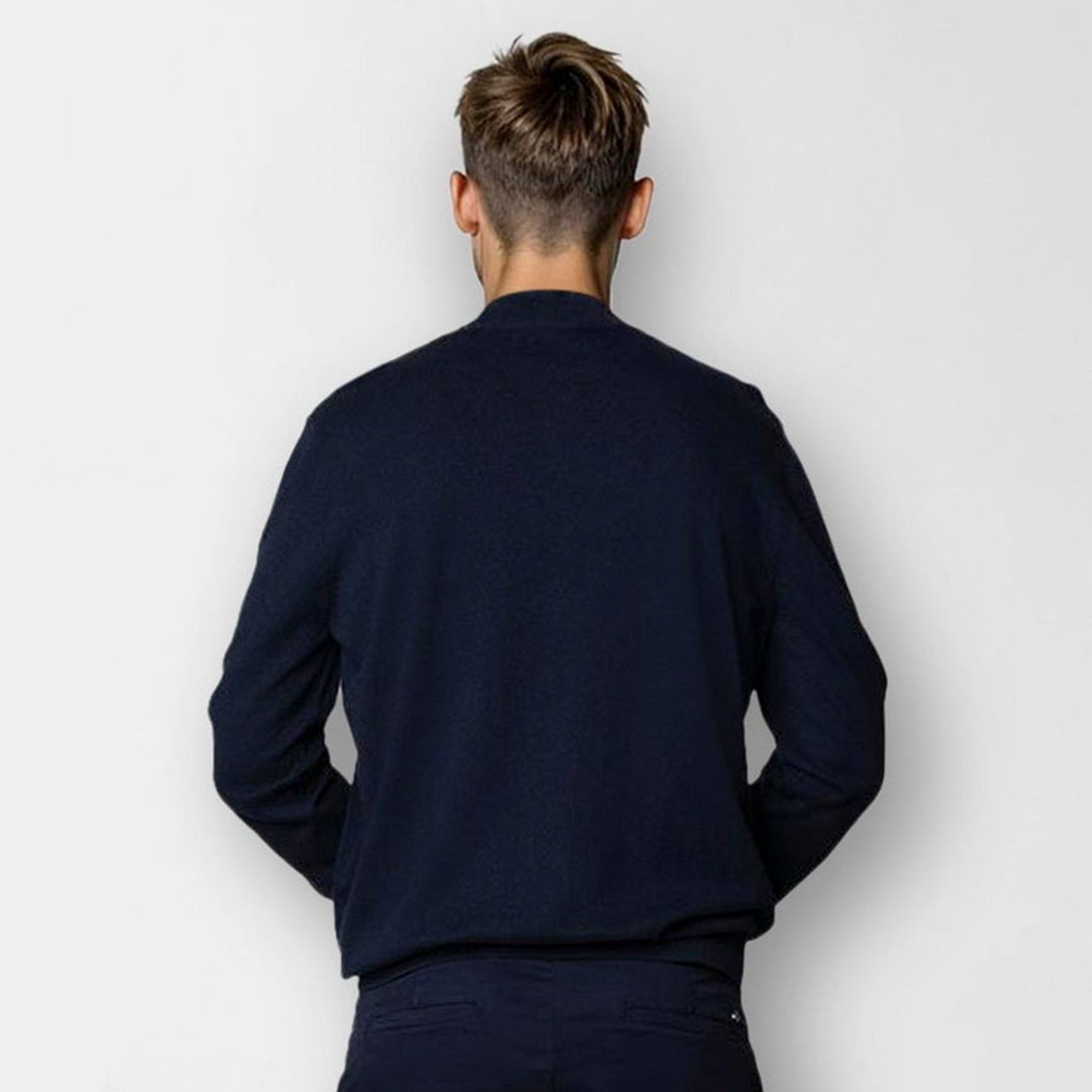 Clean Cut Copenhagen Claude Half Zip Knit Sweater Heren