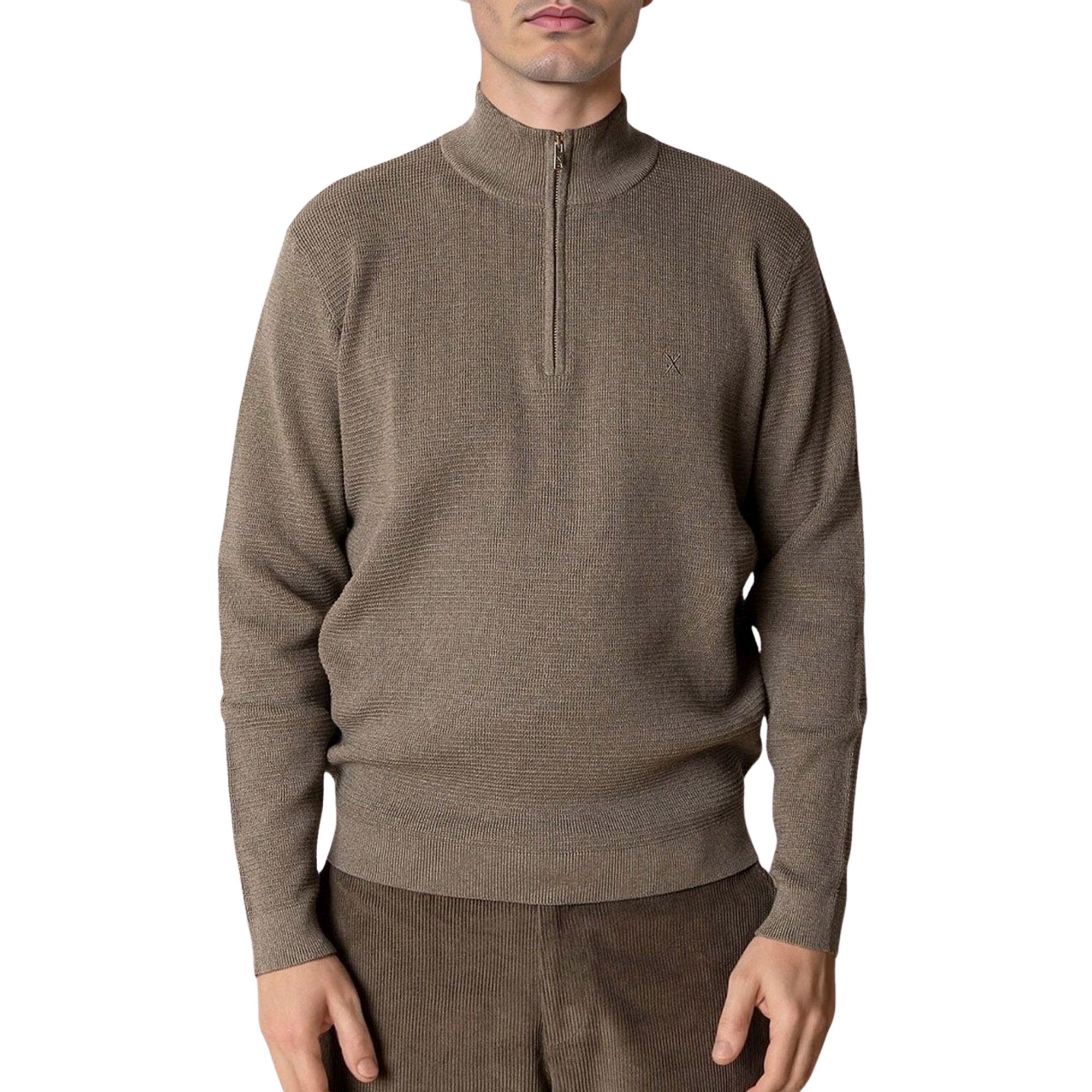 Clean Cut Copenhagen Oscar Knit Half Zip Sweater Heren