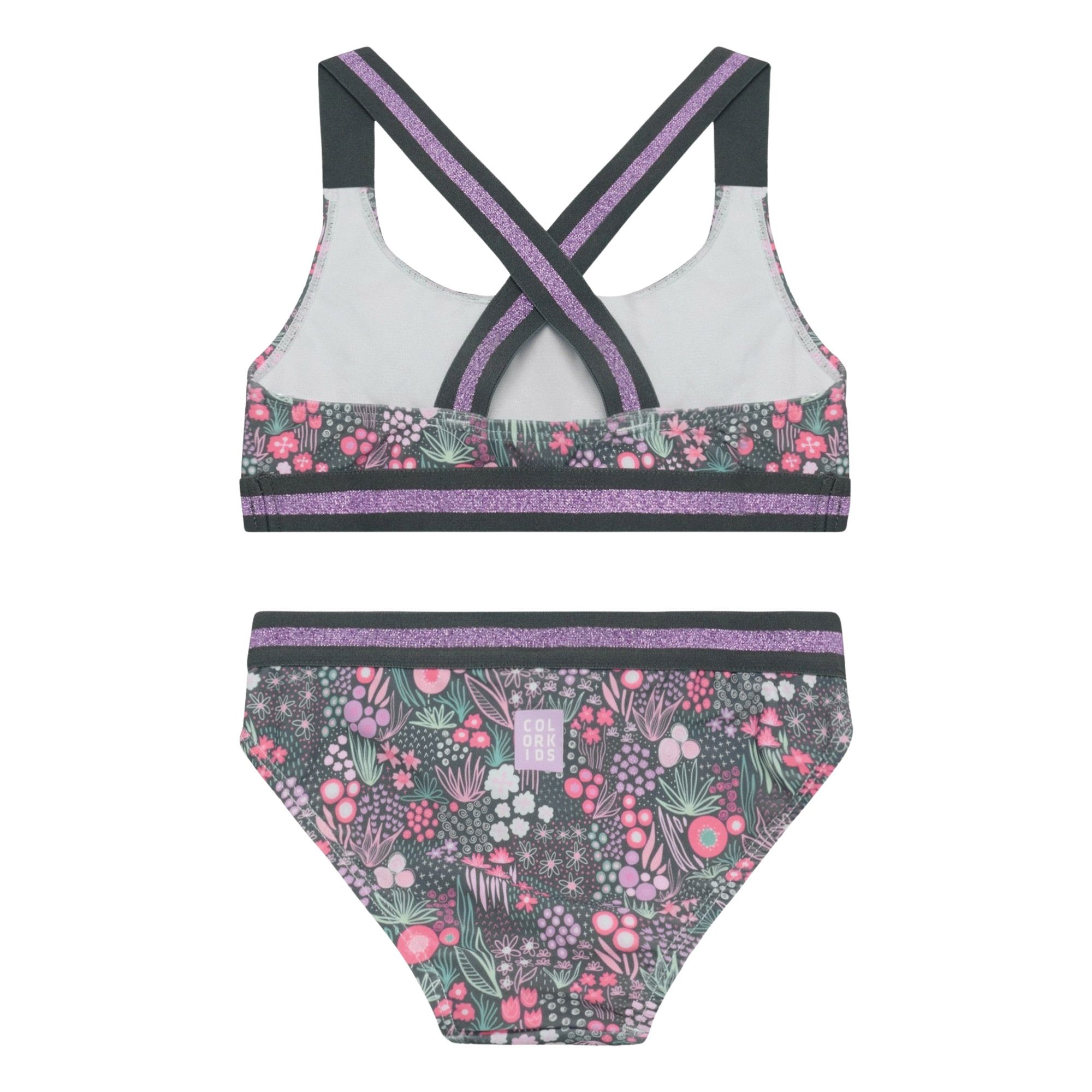 Color Kids Contrast Straps Bikini Meisjes