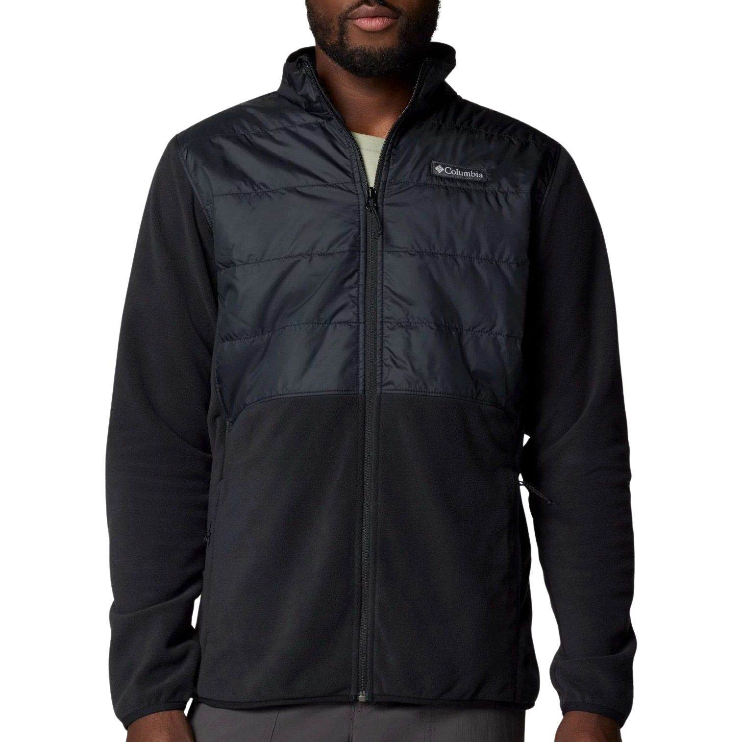 Veste Polaire Columbia Homme - Noire, Taille L - Fermeture éclair - Occasion Très Bon état