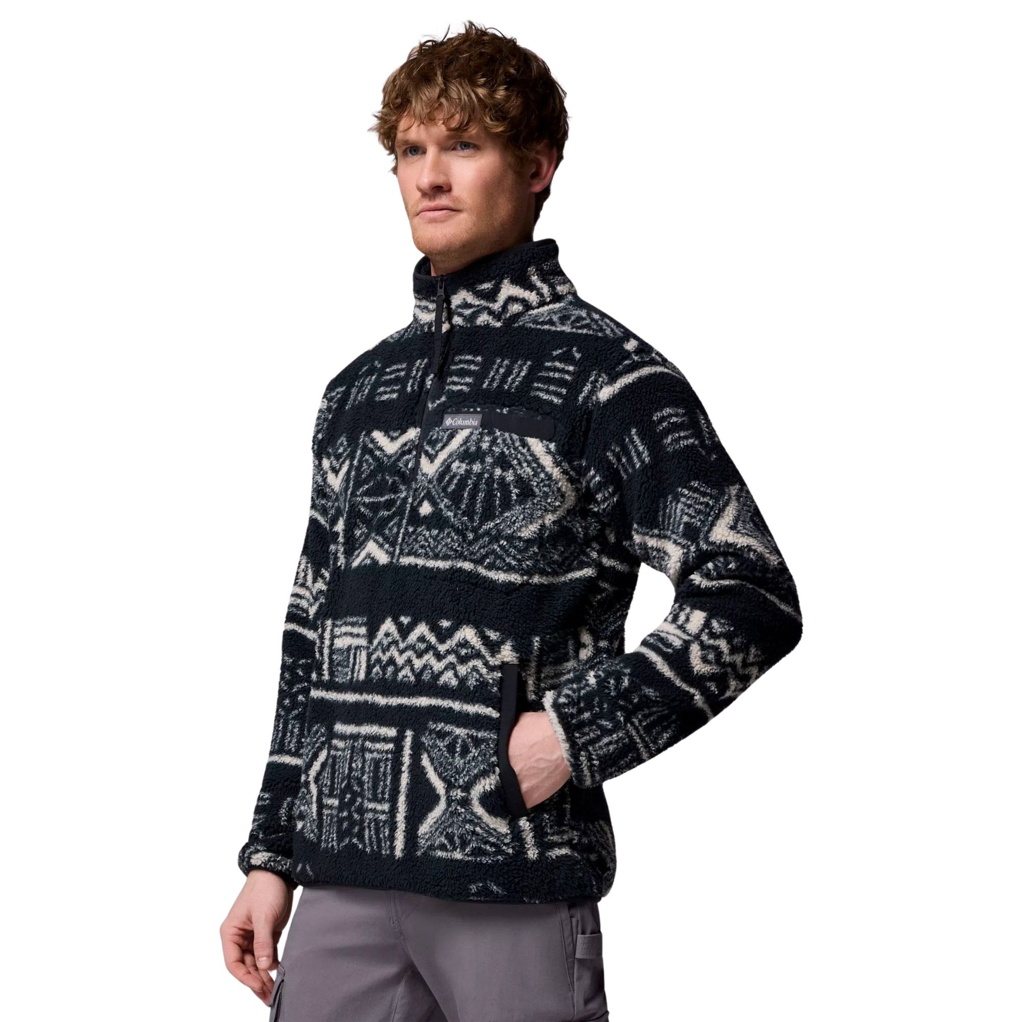 Columbia Rugged Ridge High Pile Half Zip Sweater Heren | PlutoSport
