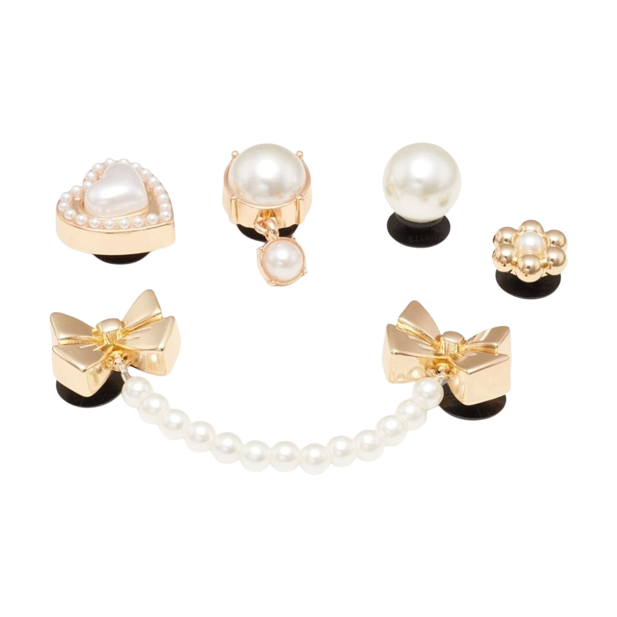 Crocs Pearly Gold Jibbitz (5-pack)