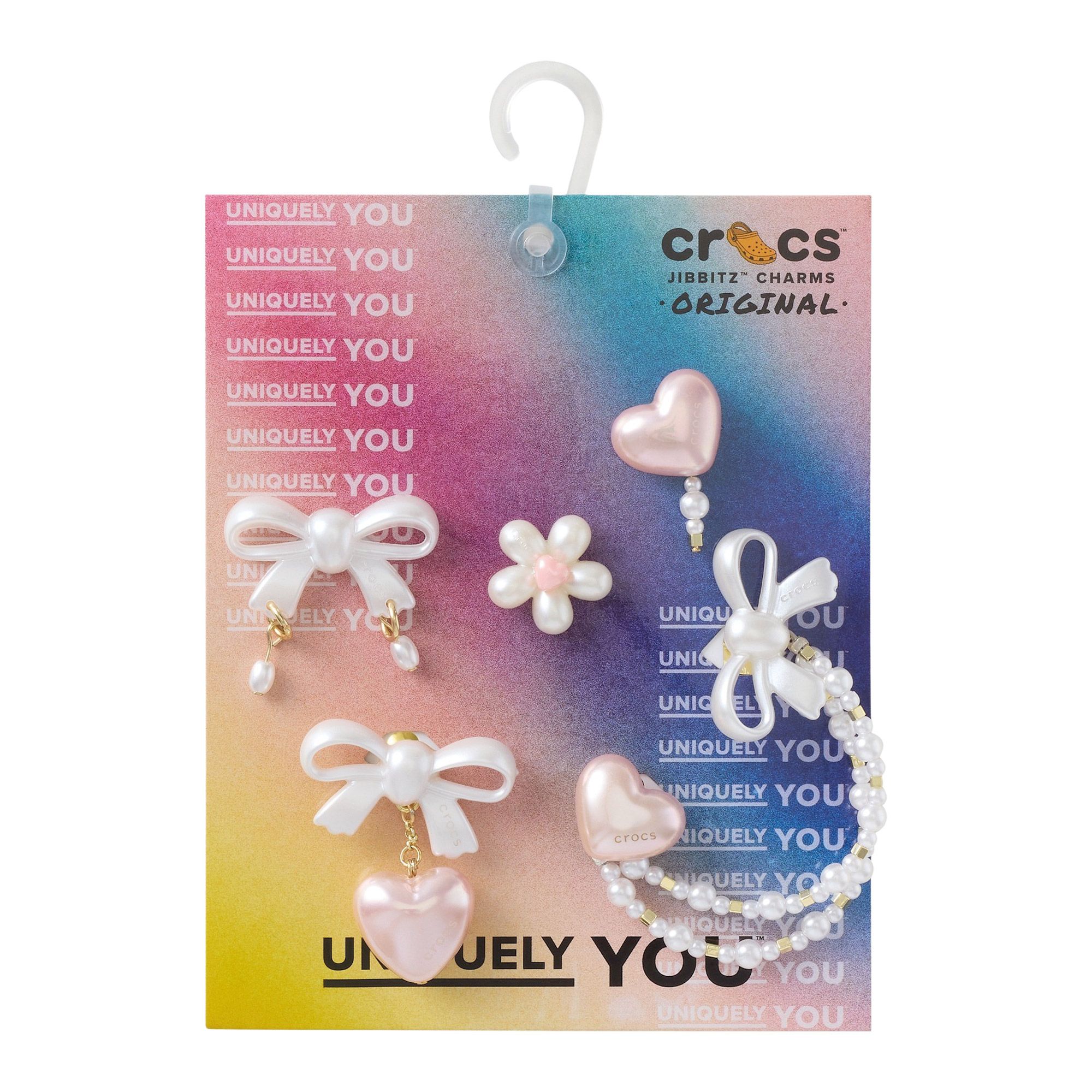 Jibbitz Crocs Bow and Pink Heart (lot de 5)