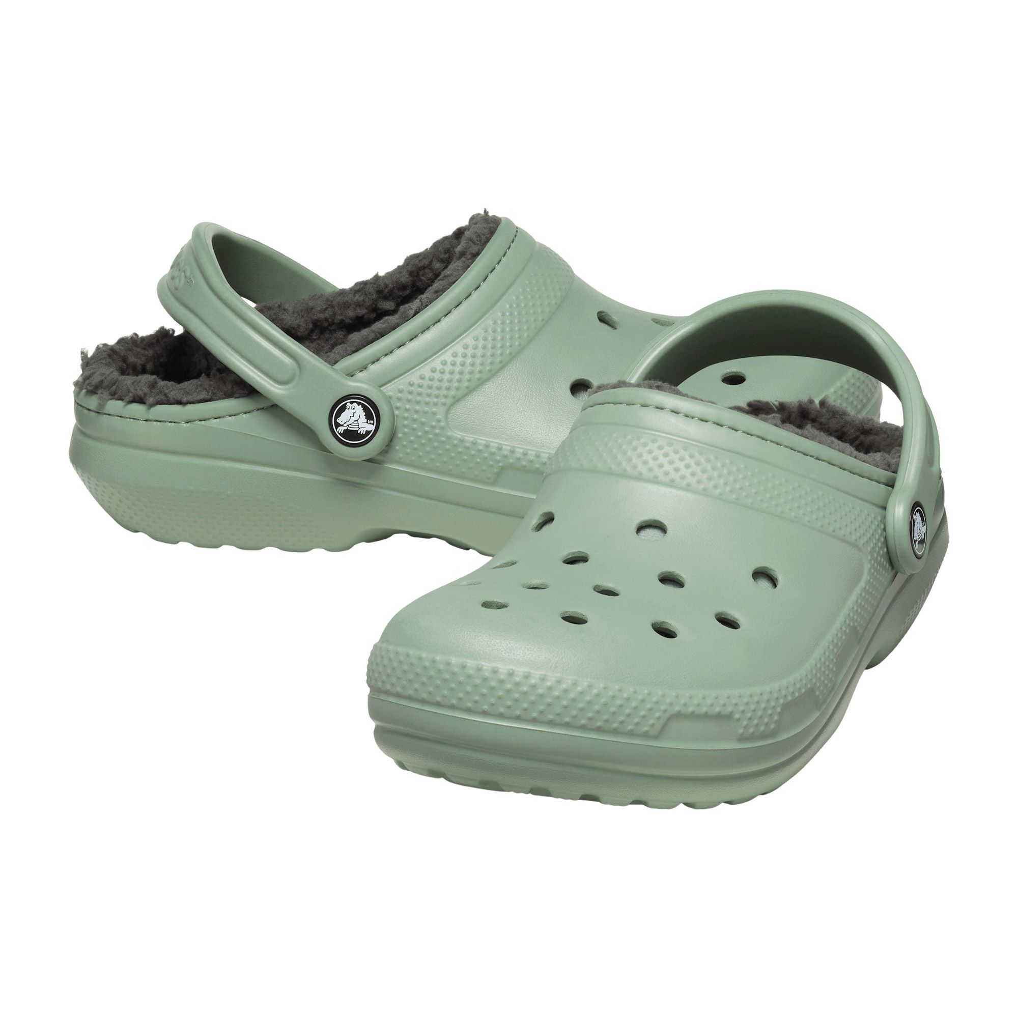 Crocs Classic Fuzz Lined Clog Instappers Senior