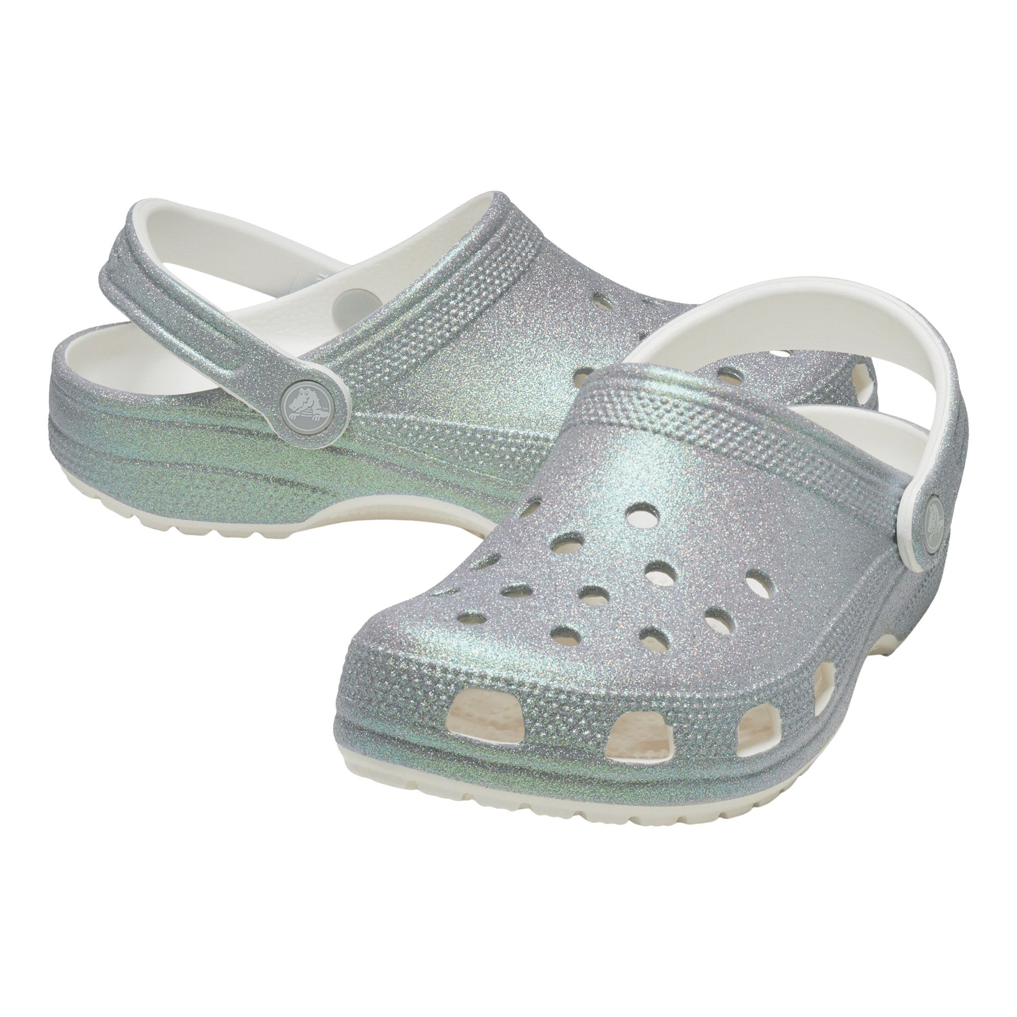 Crocs Classic Iridescent Glitter Clog Instappers Dames