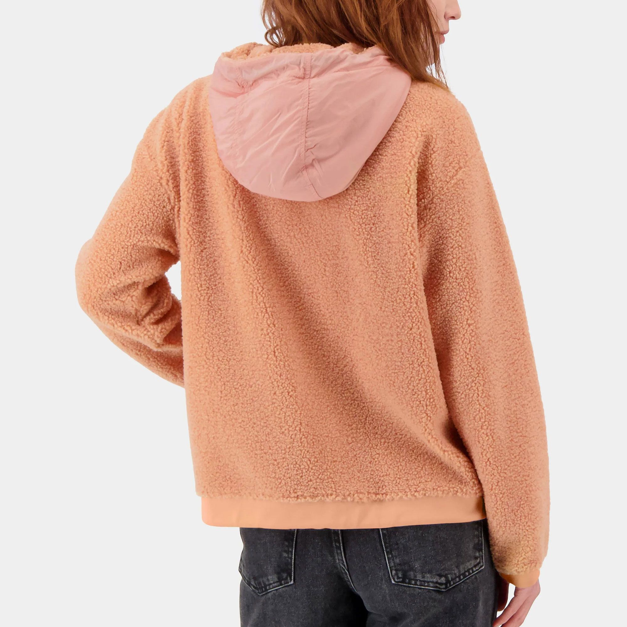 Damesparka Jas met Dames Diagonale Ritsjager Fuzzy Fleece Jas Losse Jas Winter Uit Het Deler