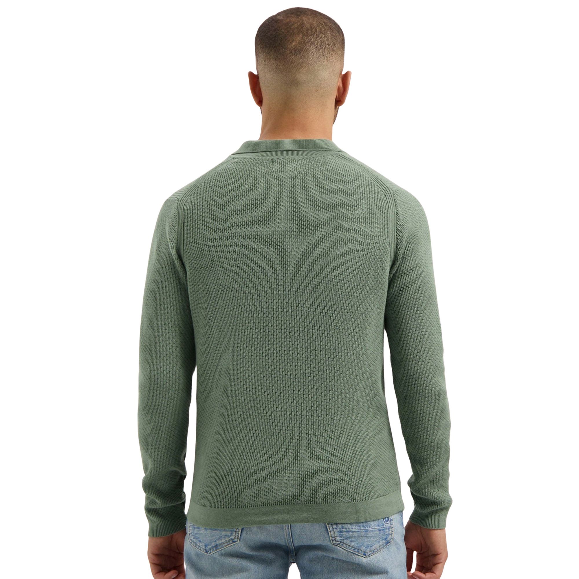 Dstrezzed Kostas Knitted Longsleeve Polo Heren