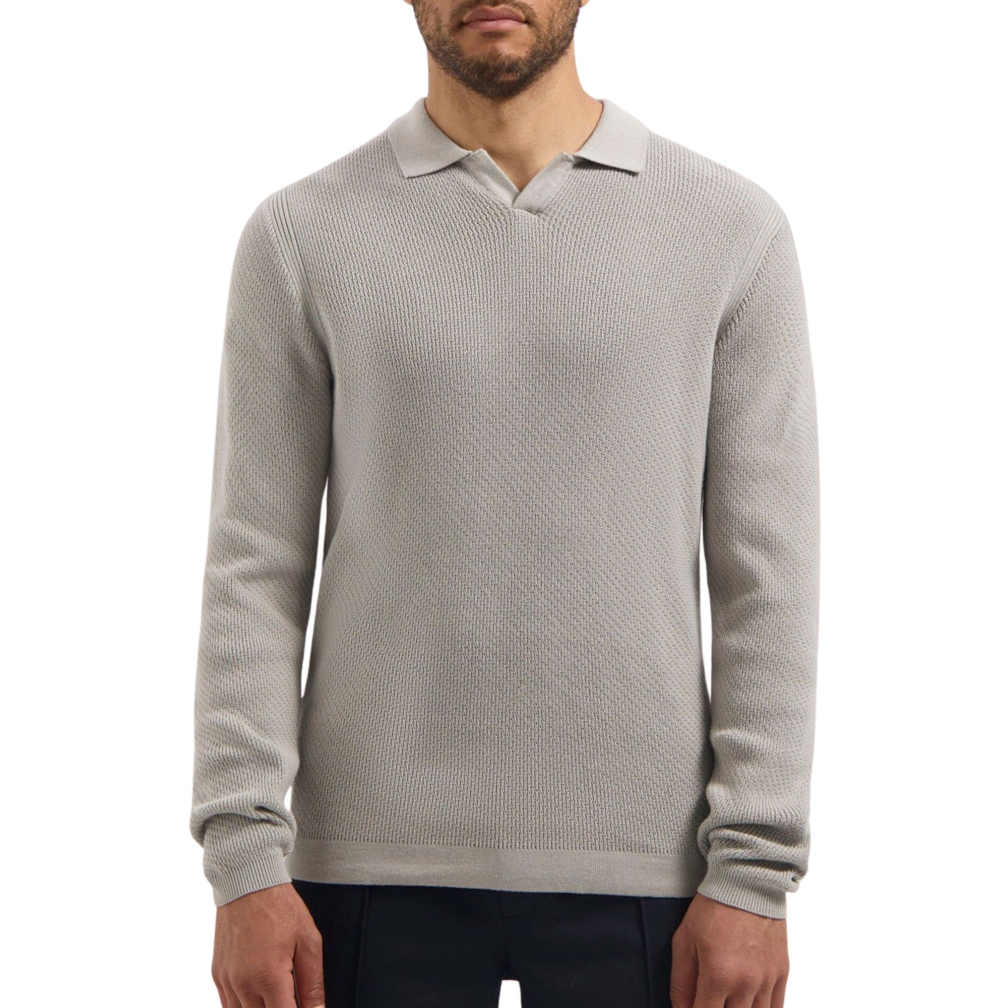 Dstrezzed Kostas Knitted Longsleeve Polo Heren