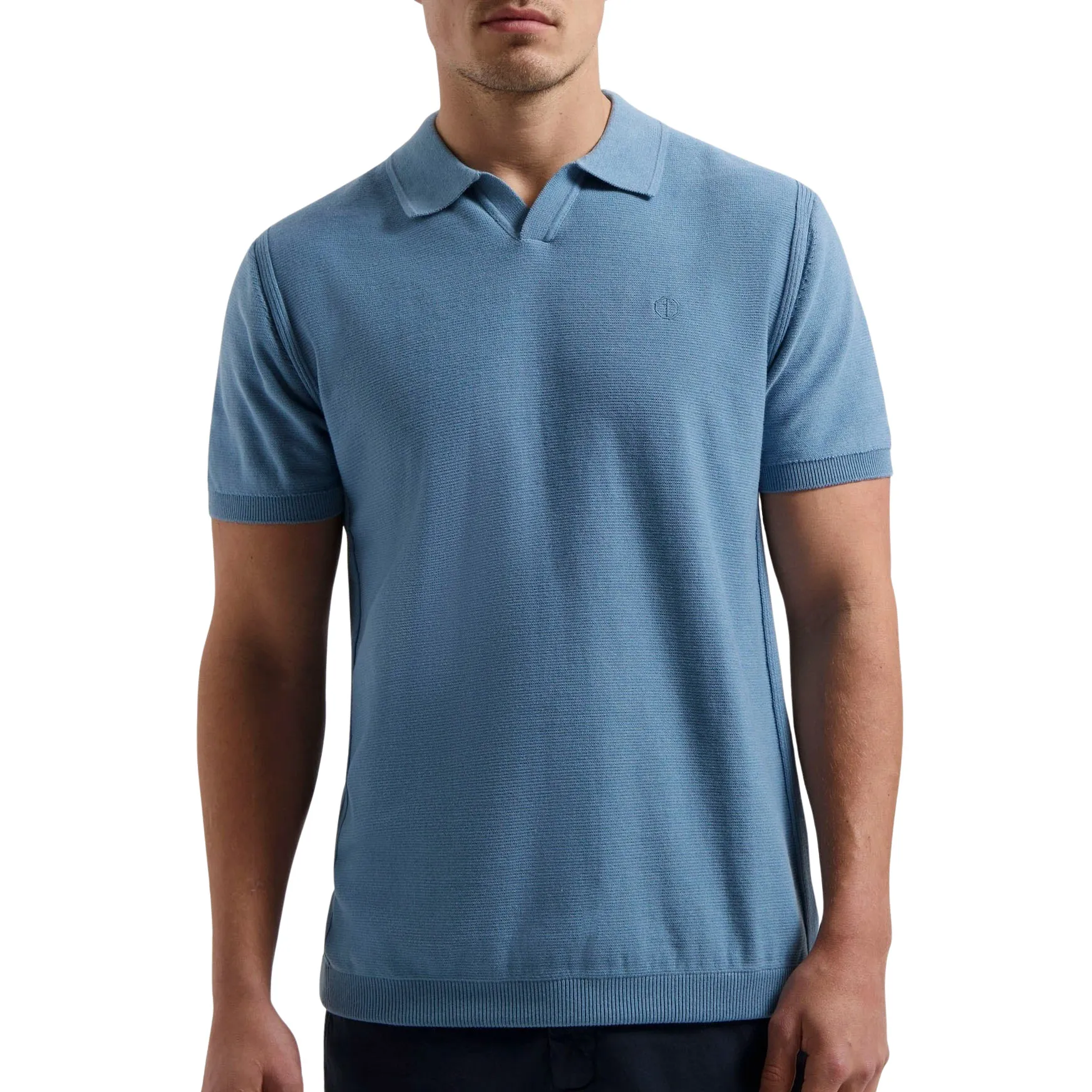Dstrezzed The Mercury V-Neck Polo Heren | PlutoSport